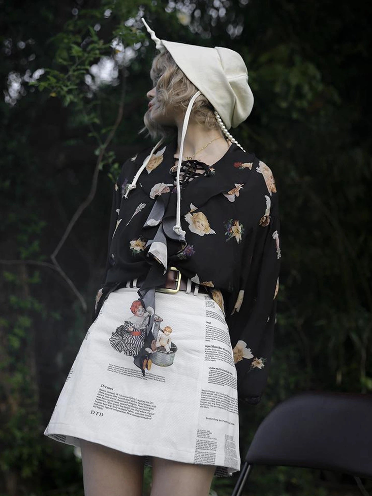 Vintage Floral Print Skirt It s A Wonderful Life Collection