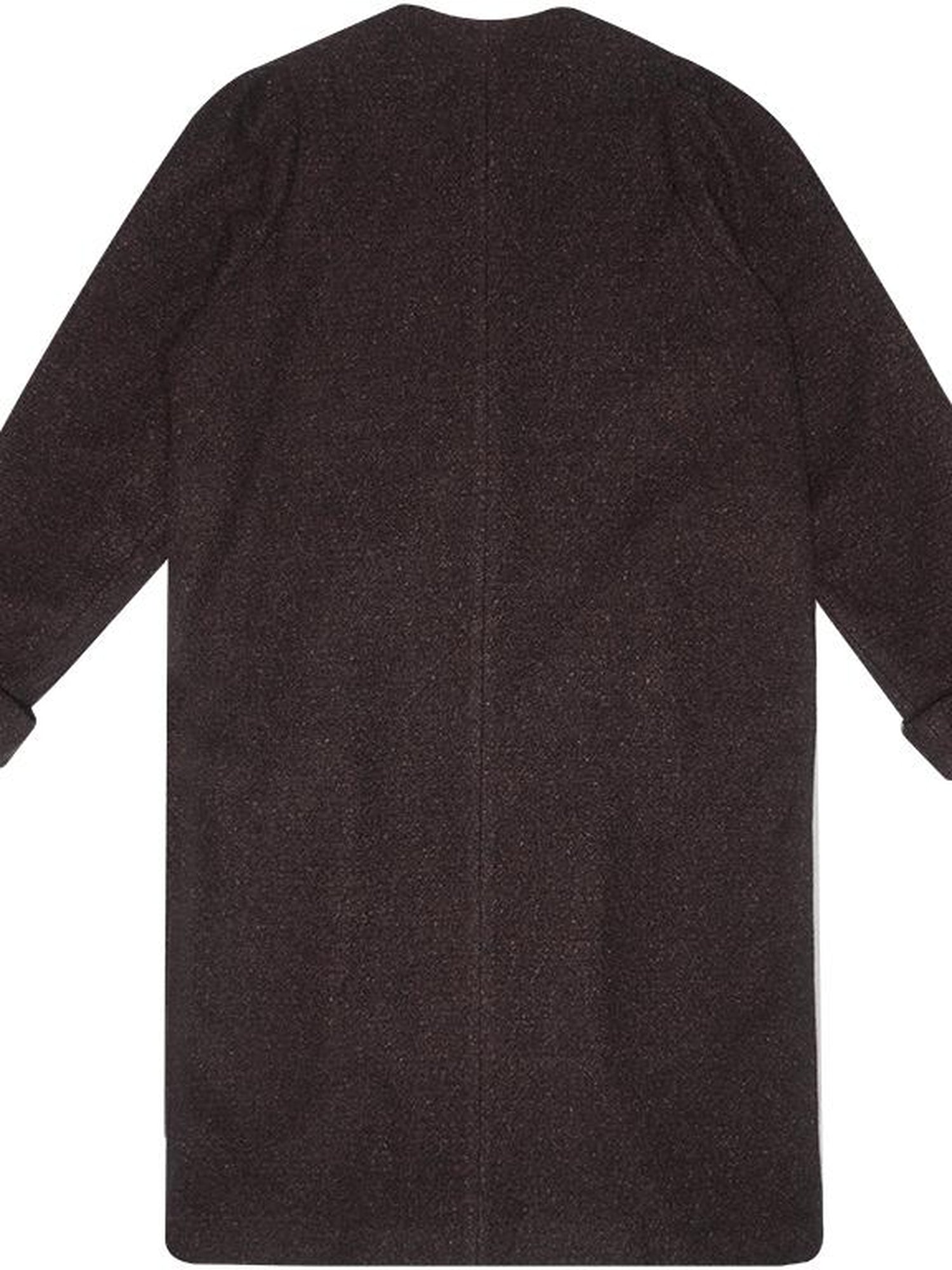 Daytoday Vintage Puff Sleeve Long Coat With Quilted Warmth