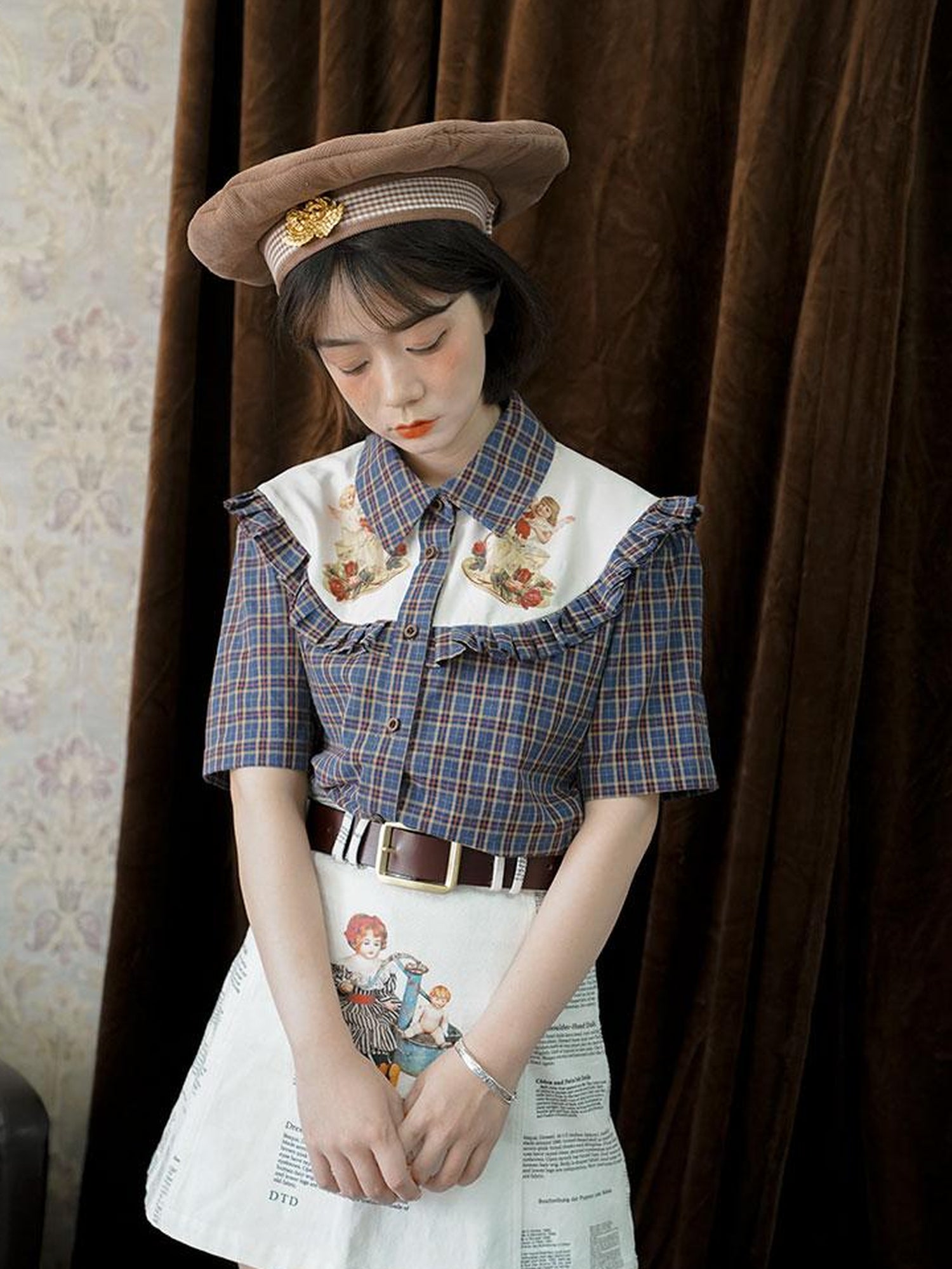 Daytoday Wonderful Life Faire Cross Beret