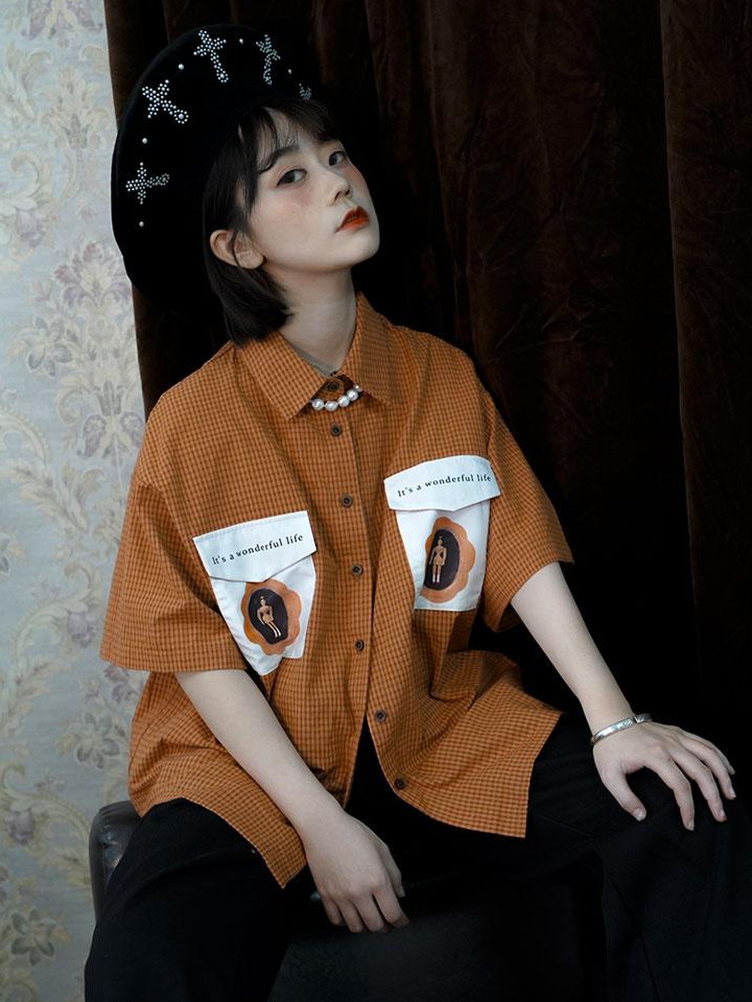 Daytoday Wonderful Life Faire Cross Beret