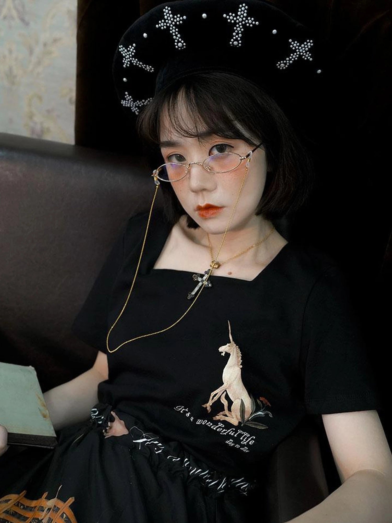 Wonderful Life Faire Cross Beret