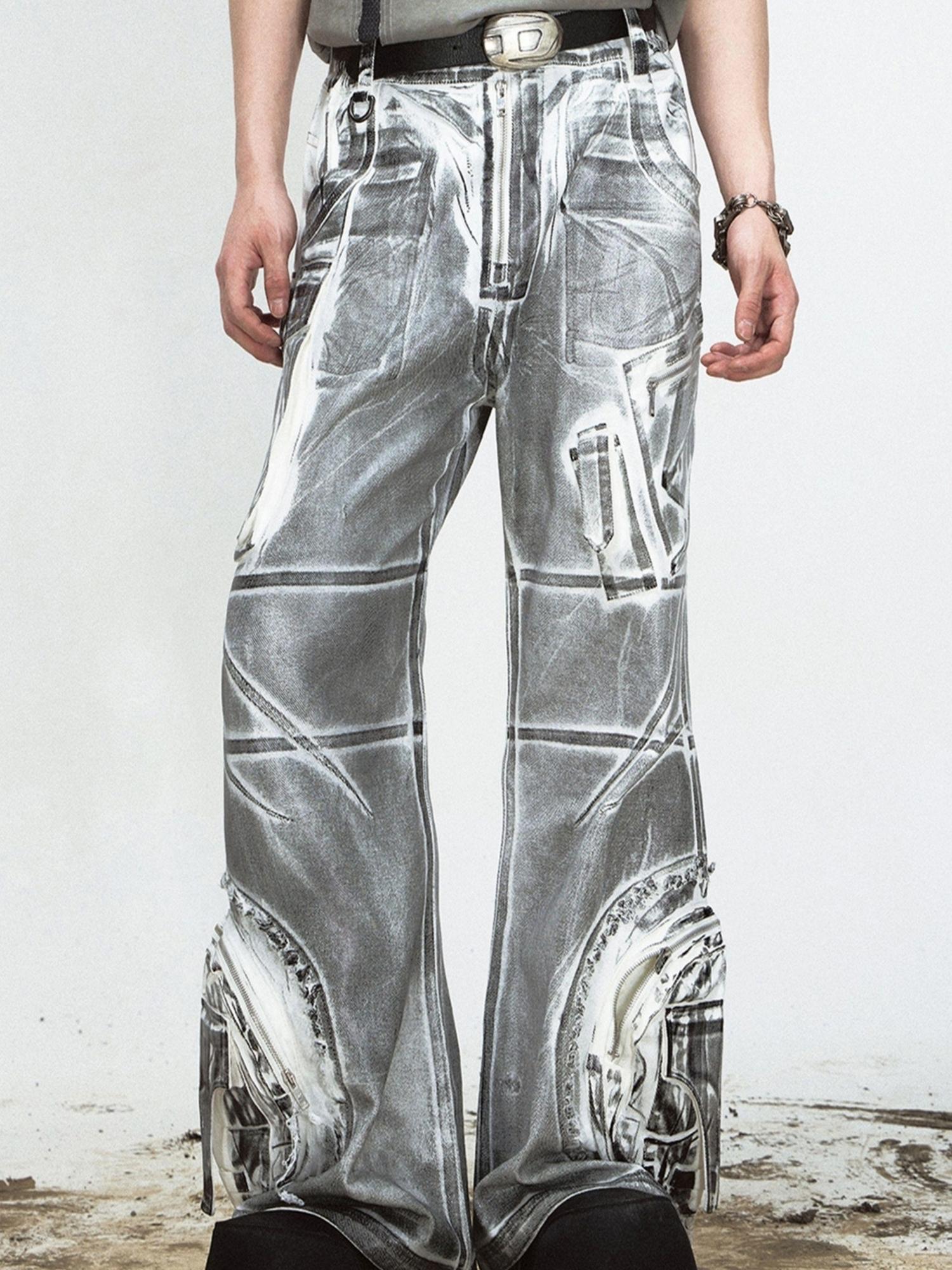 Peoplesense Deconstruct Pocket Jumpsuit Distressed Denim Bundle