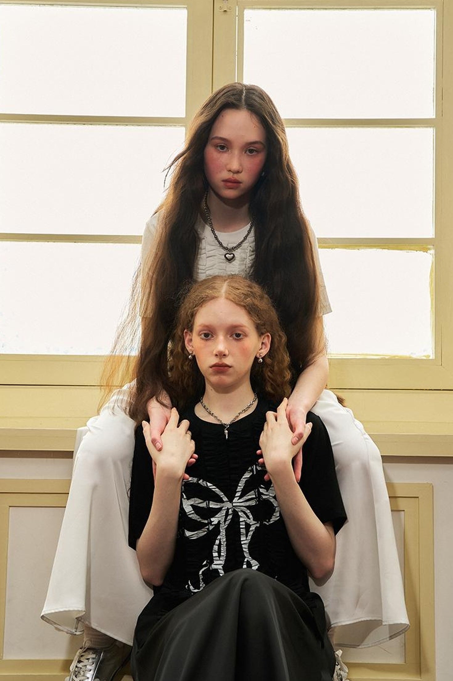 DIDDI MODA Deconstructed Bow Pleat Print Tee Dress