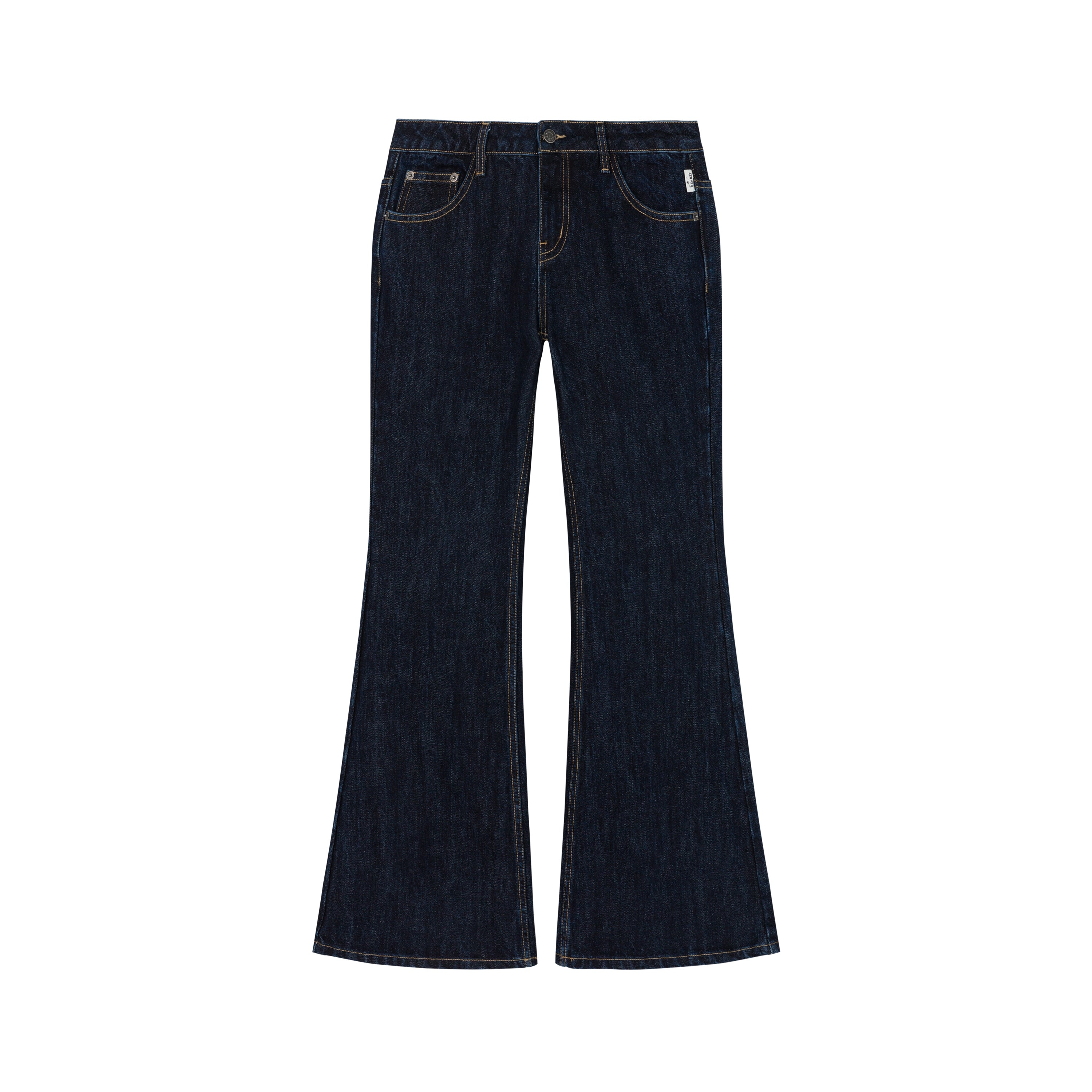 Flared Denim Trousers Autumn Casual Wide Leg Drag Pants