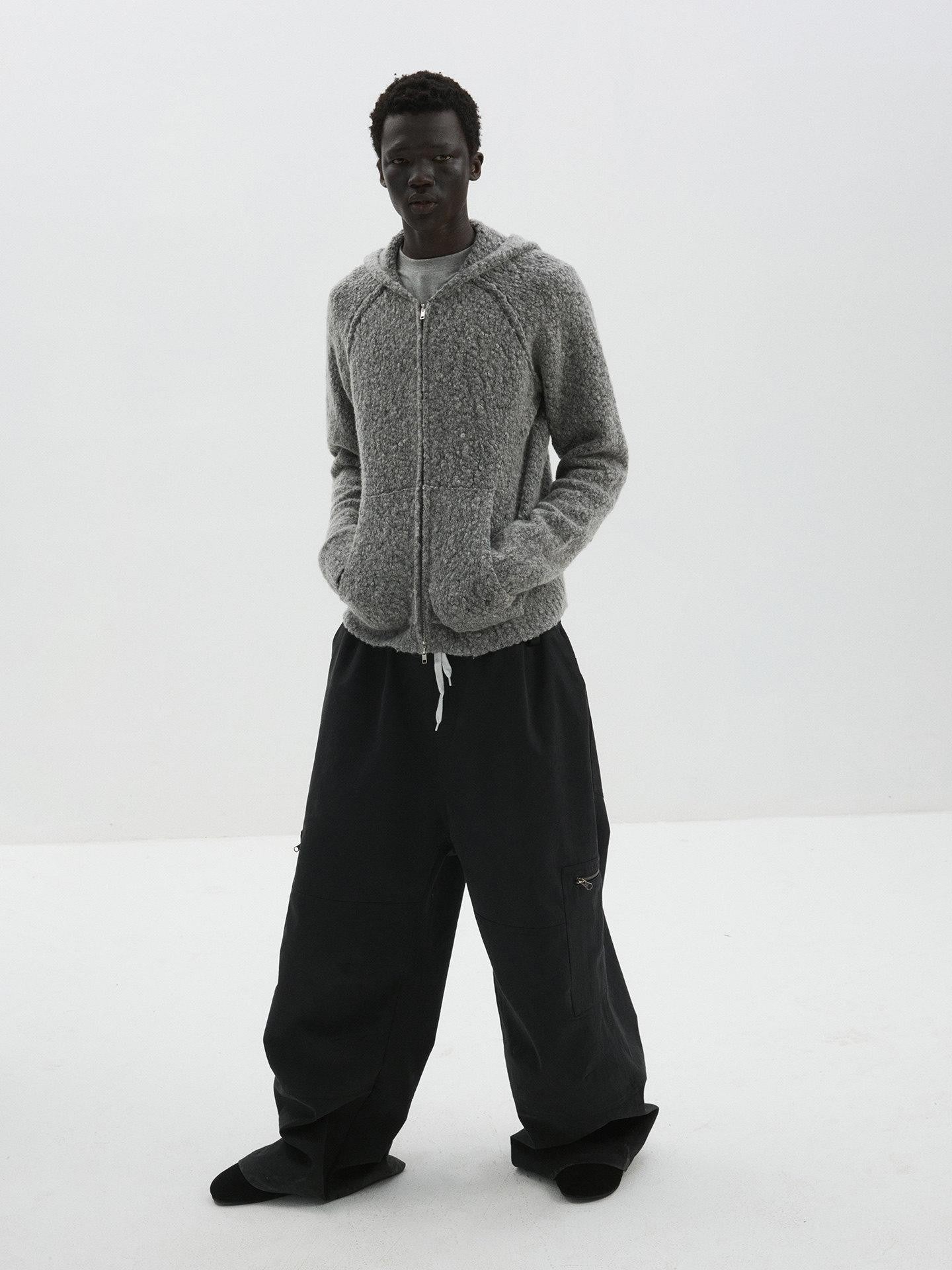 Delivery Black Baggy Cargo Drawstring Pockets Women&