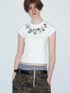 Delivery Delivery Colorful Beaded Necklace Print T-Shirt