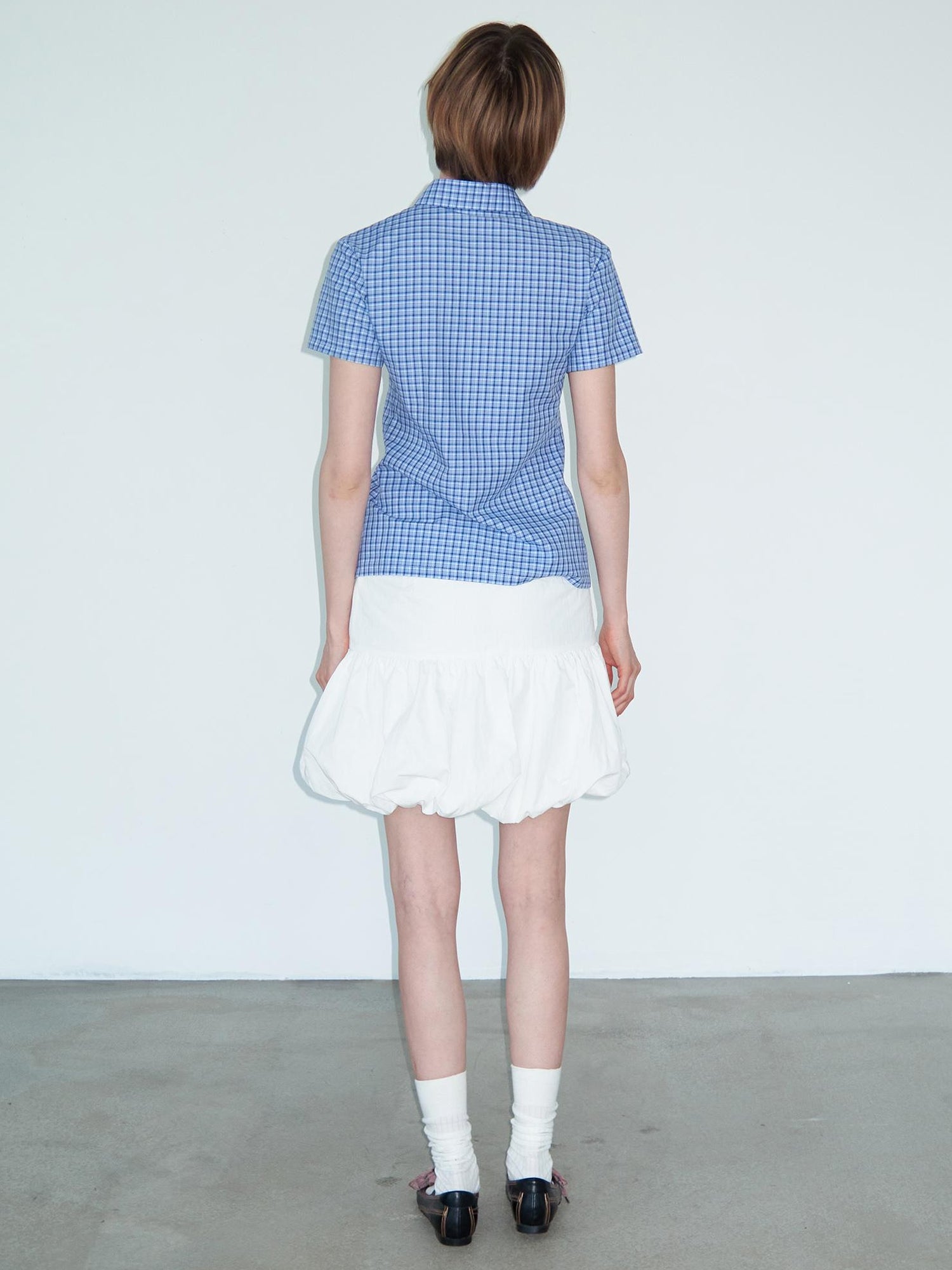 Delivery Delivery Floral Print Puff Waistchain Skirt Set