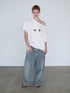 Delivery Distressed Light Wash Relaxed Mid Low Rise Jeans