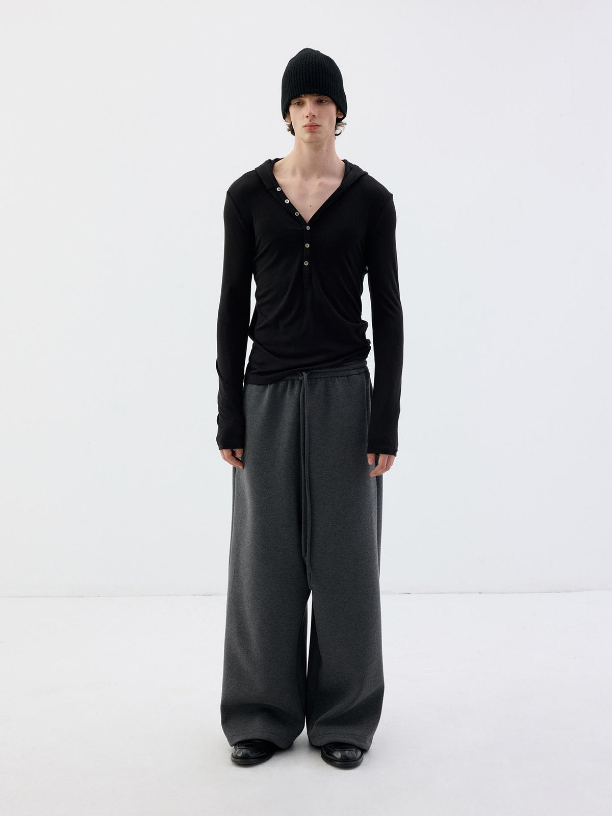 Delivery Drawstring Micro Drop Crotch Straight Leg Women&