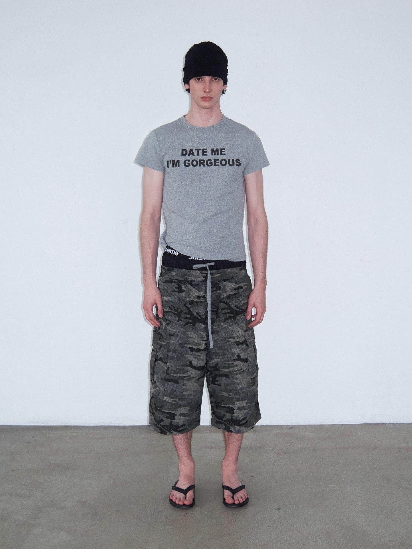 Delivery Grey Letter Print Crew Neck Straight Women&