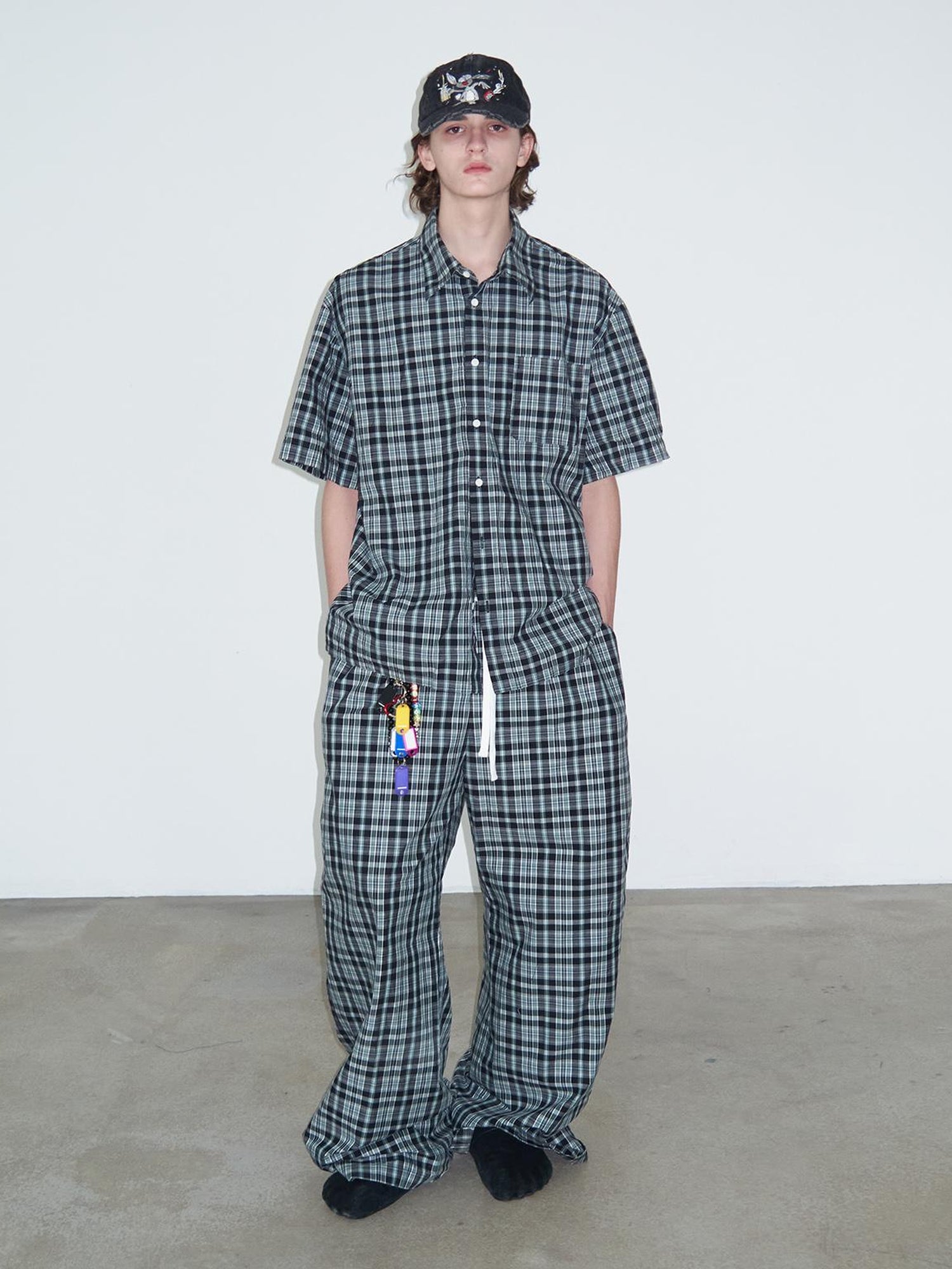 Delivery Kitten Positive Relaxed Drawstring Wide Leg Pants