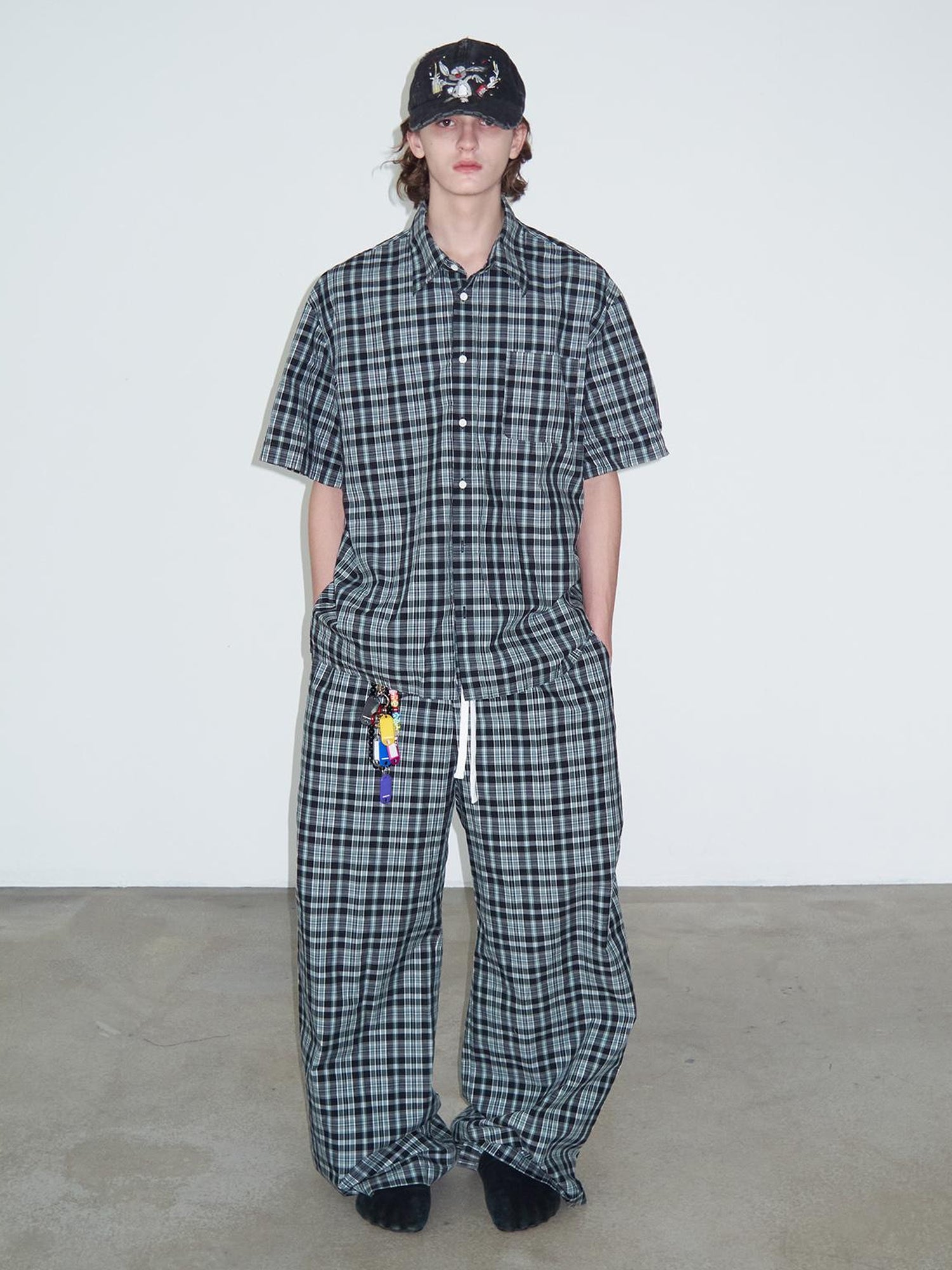 Delivery Kitten Positive Relaxed Drawstring Wide Leg Pants