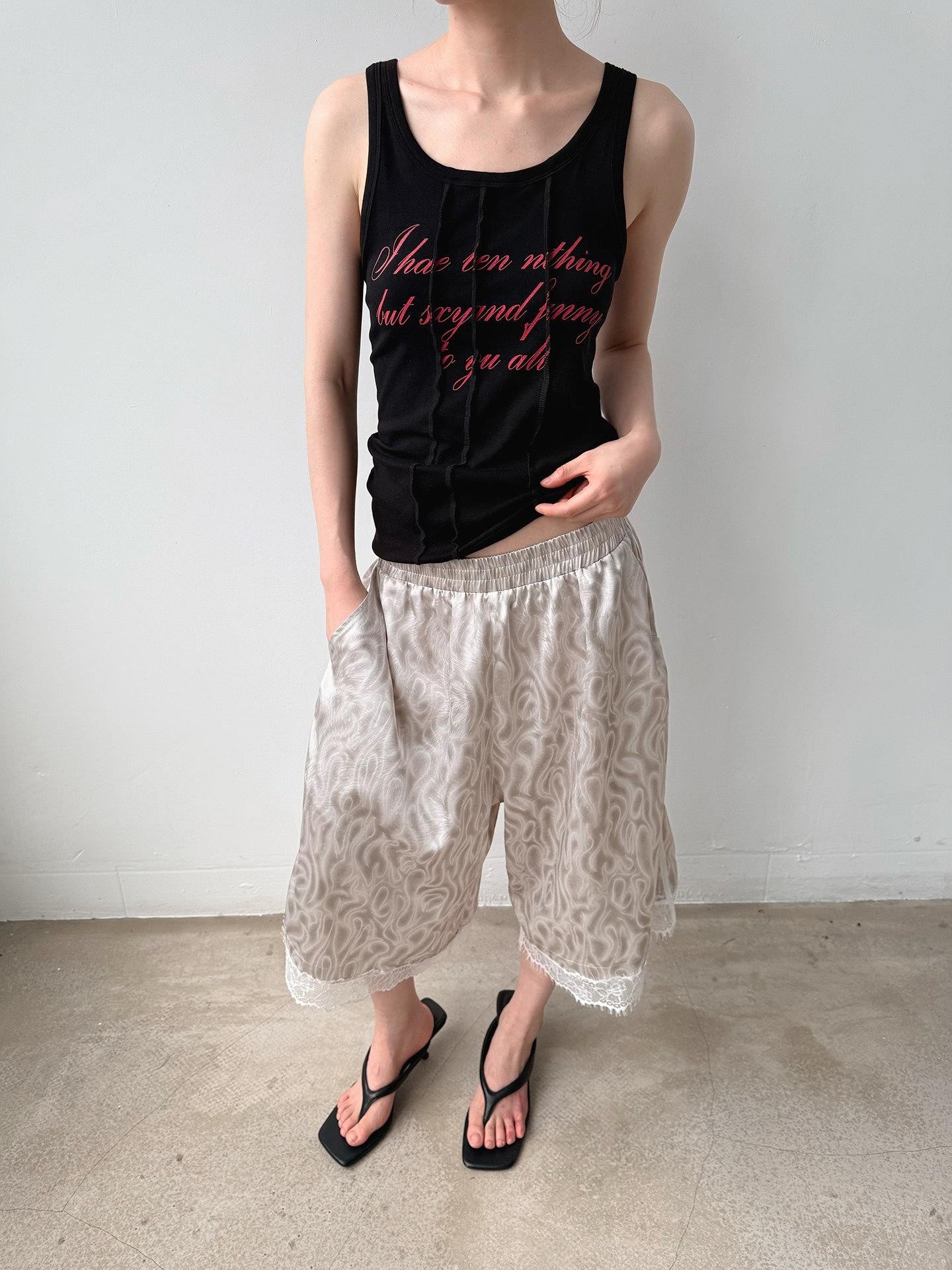 Delivery Letter Print Deconstructed Crewneck Slim Women&