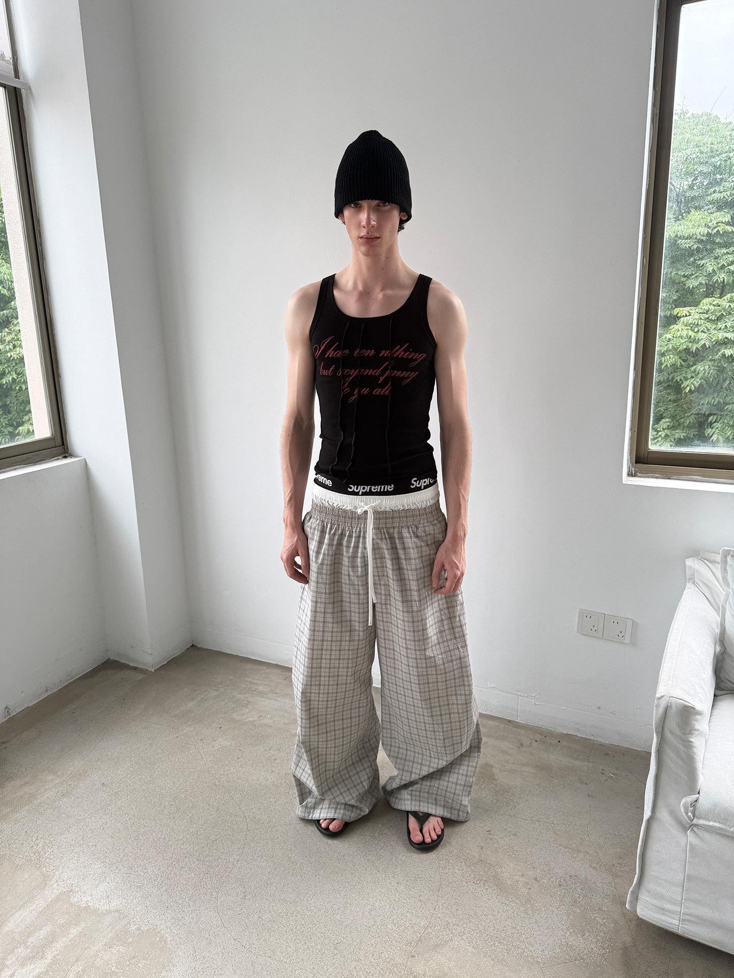 Delivery Letter Print Deconstructed Crewneck Slim Women&