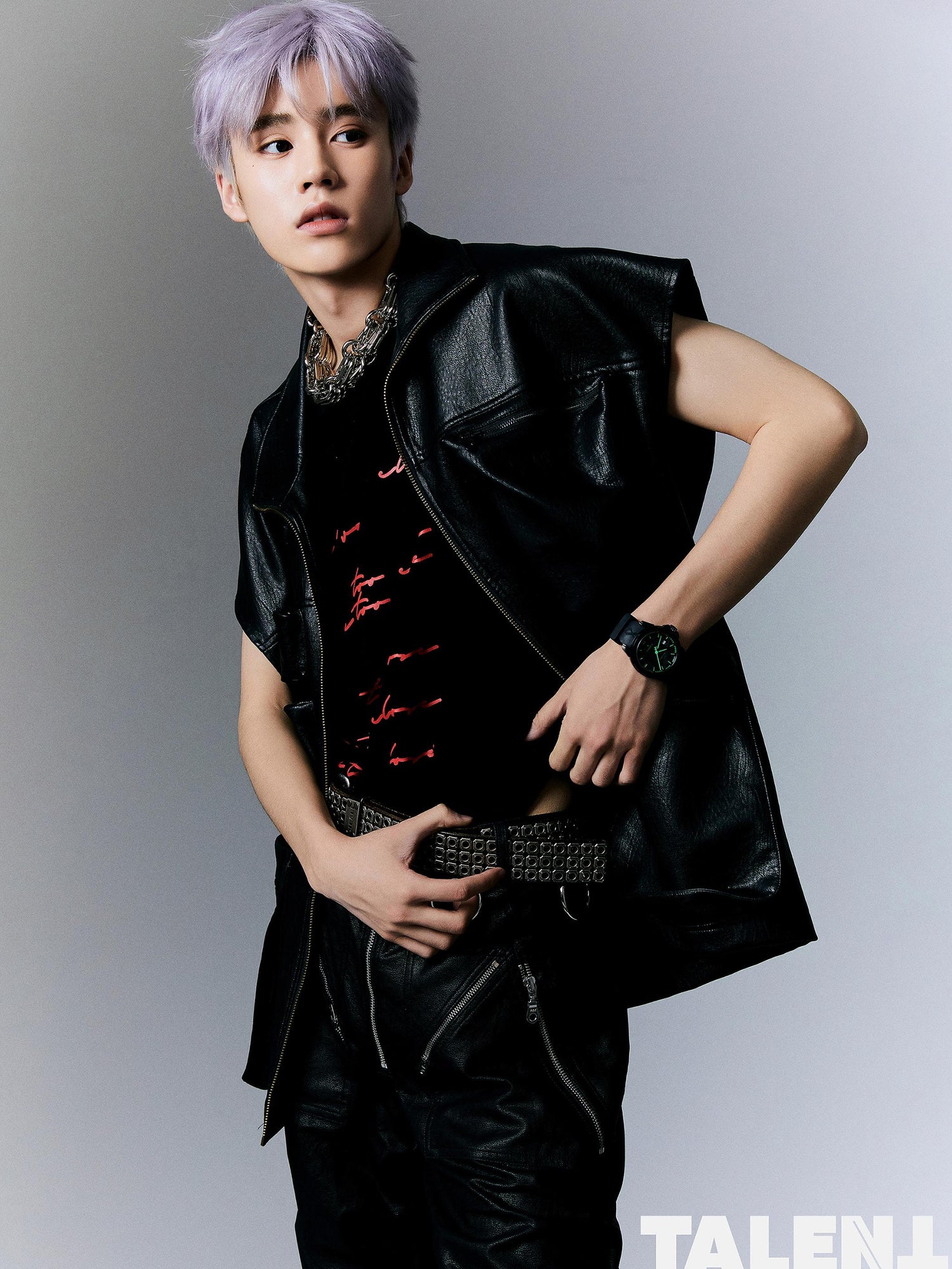 Delivery Street Print Sleeveless Tee Relaxed Fit Vest