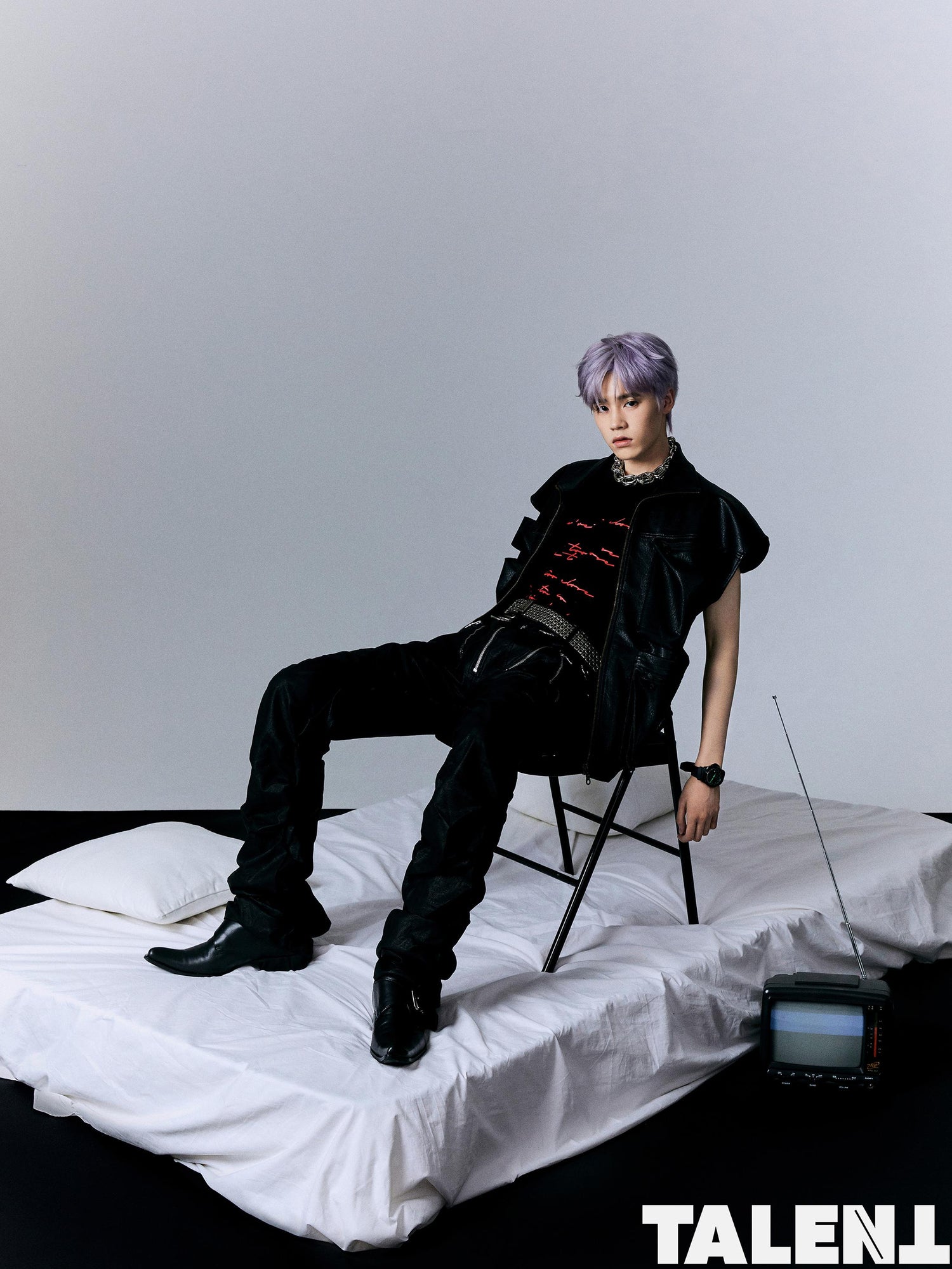 Delivery Street Print Sleeveless Tee Relaxed Fit Vest