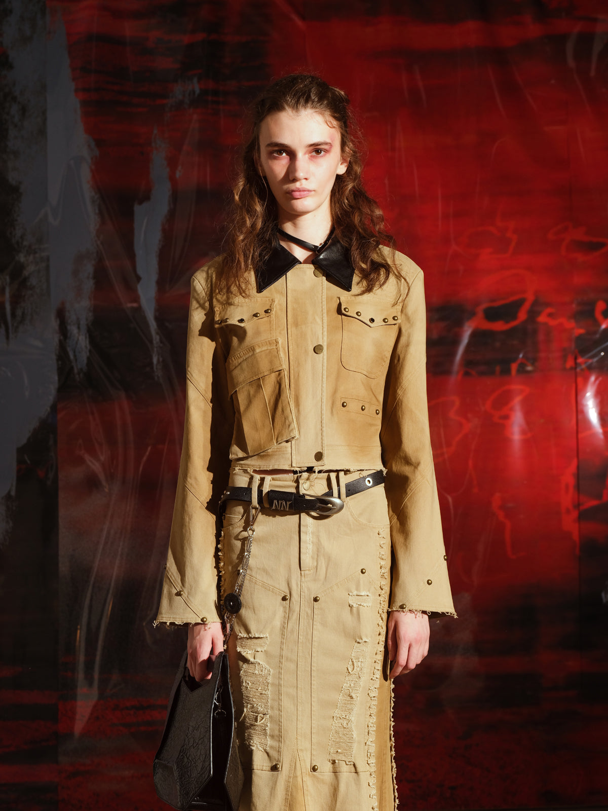 UpdateNN NORTH NODE Vintage Denim Set With Tailored Jacket And Mermaid Skirt