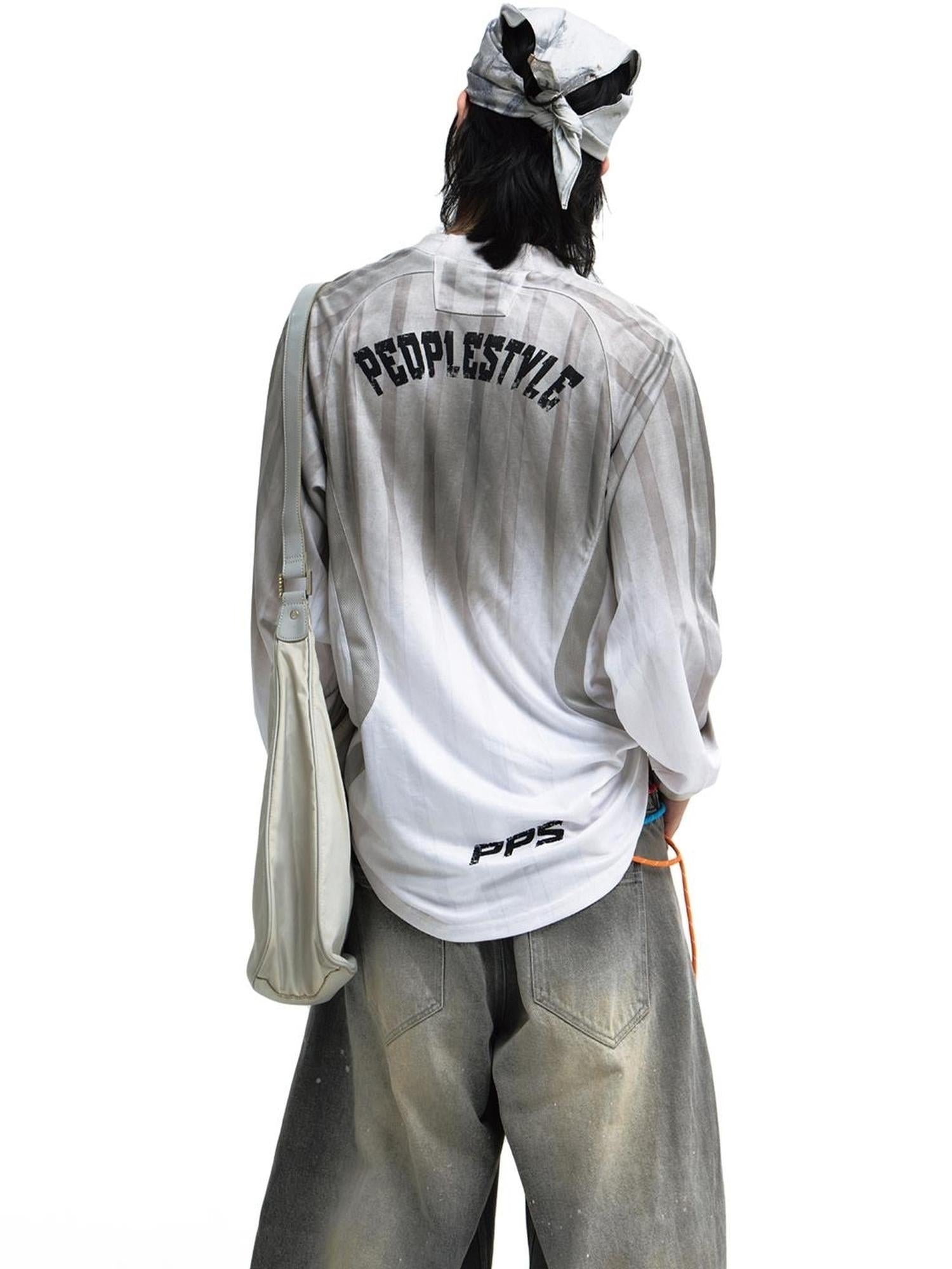 Peoplesense Dirty Chic Eco Race Tee Unisex Loose Fit Jersey