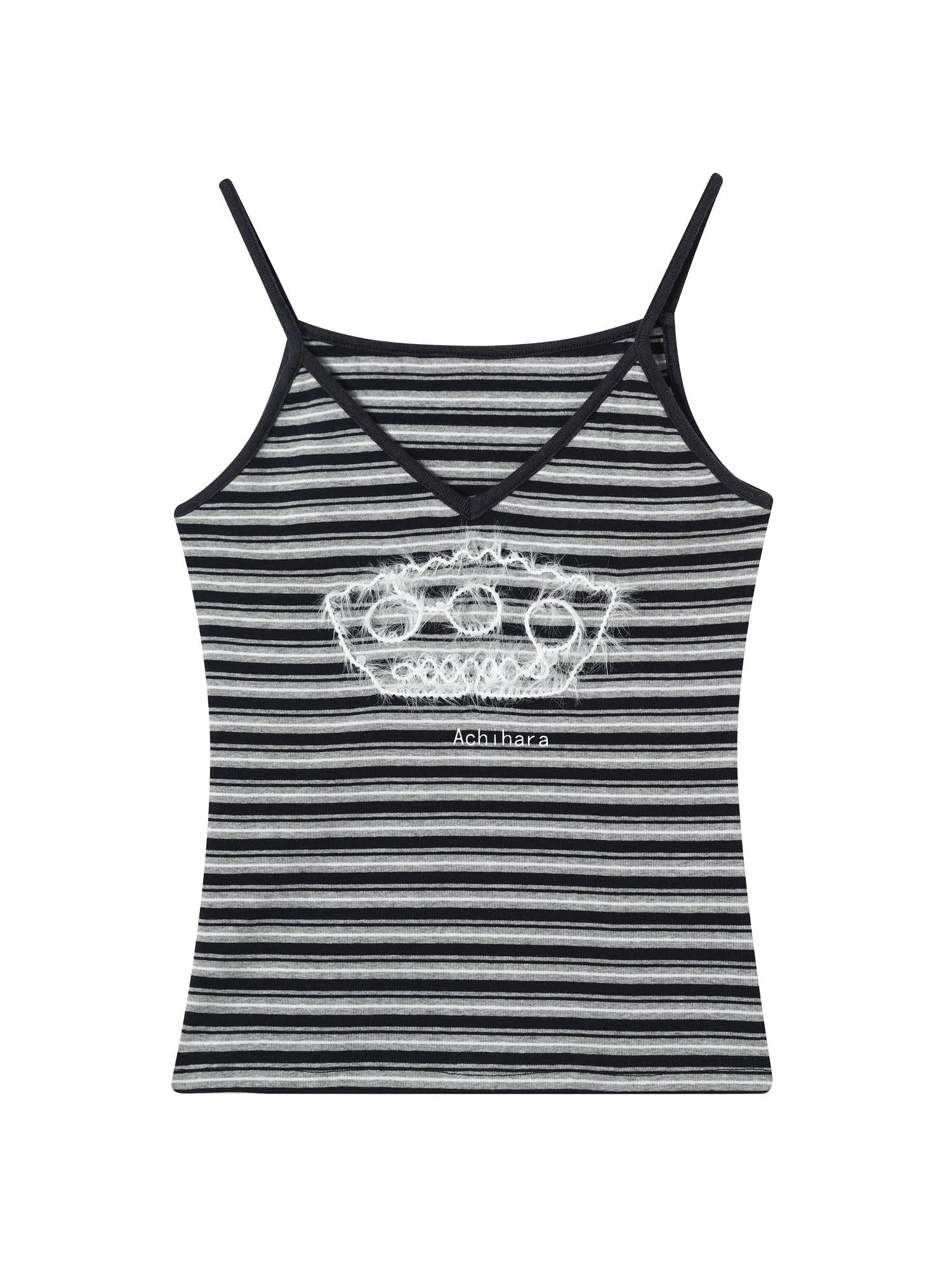 Breton Dixie Striped Rope Embroidered Bralette