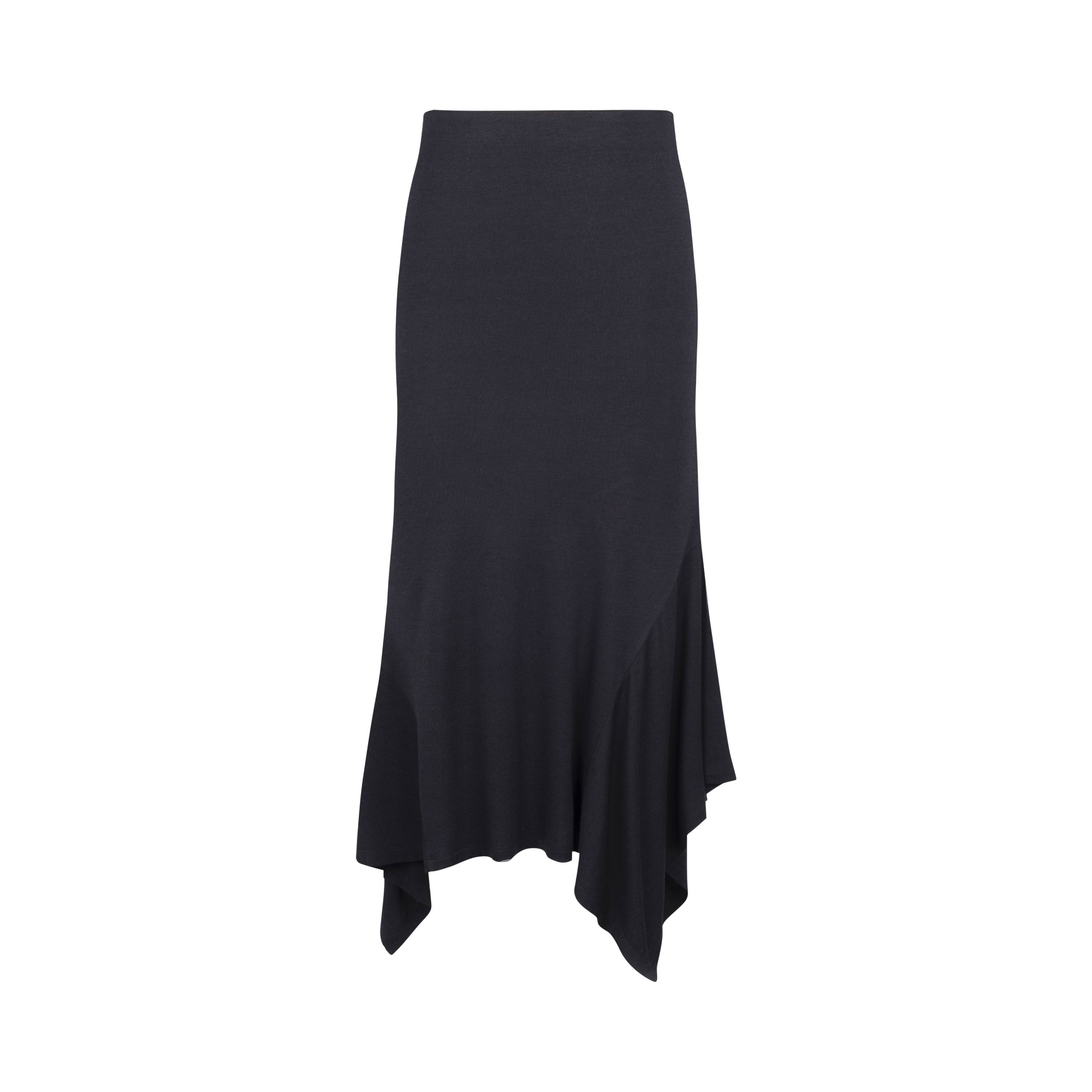 Dorydory_Black_Irregular_Hem_Long_Women&