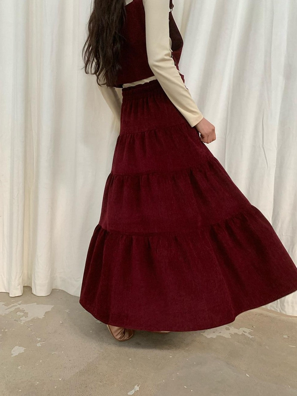 Dorydory Chenille Flared A Line High Waist Women&