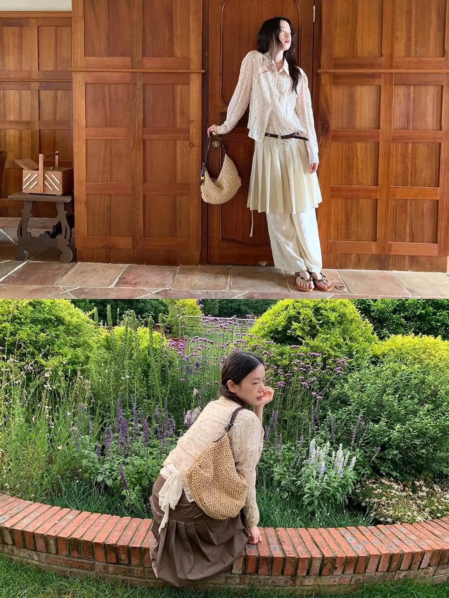 Dory Dot Jacquard Shirt With Gold Embroidery