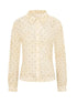 Dory Dot Jacquard Shirt With Gold Embroidery