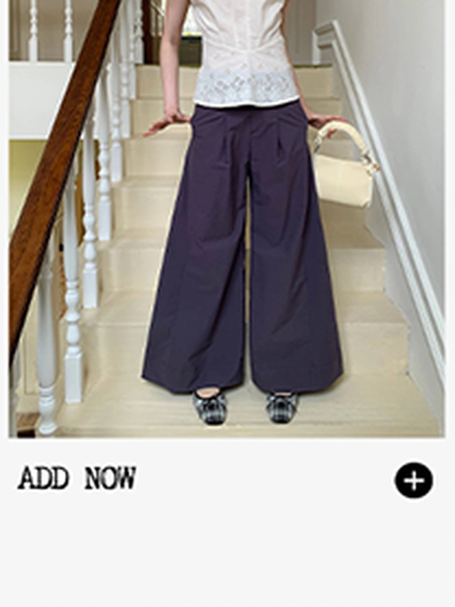 Embroidered Mandarin Collar White Shirt With Floral Lace Hem