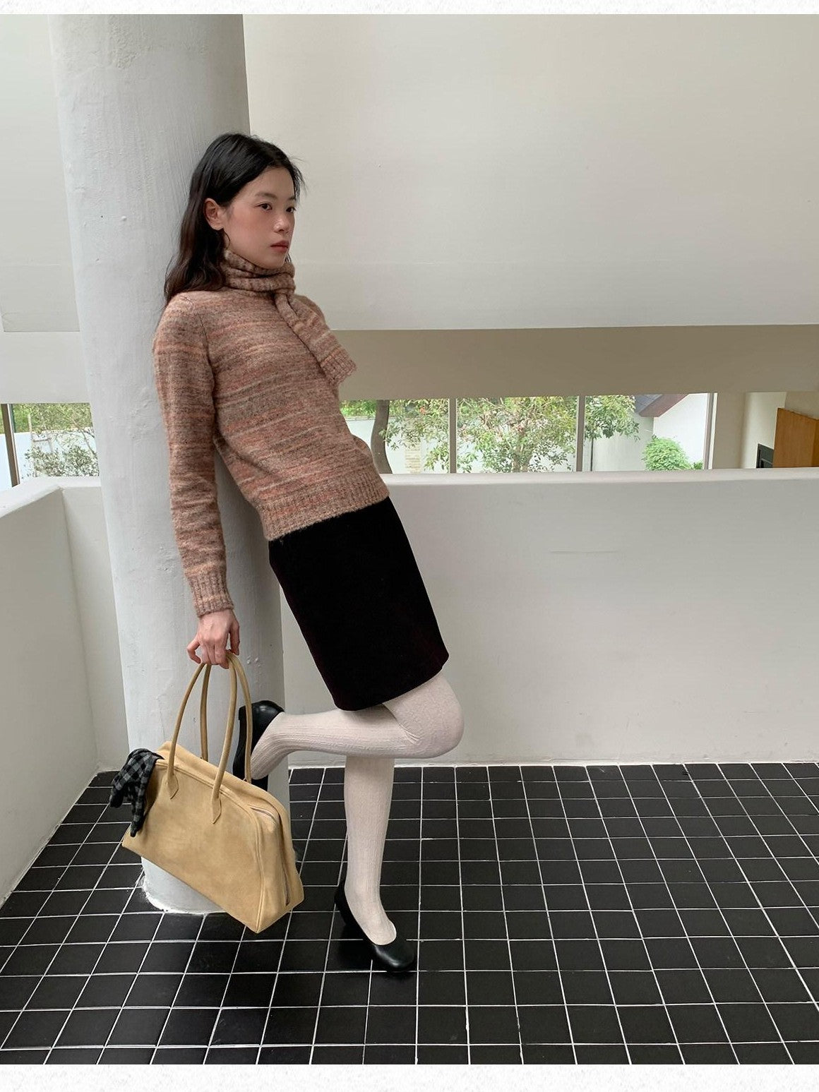 Dorydory Fig Color Ribbed Corduroy Straight Women&