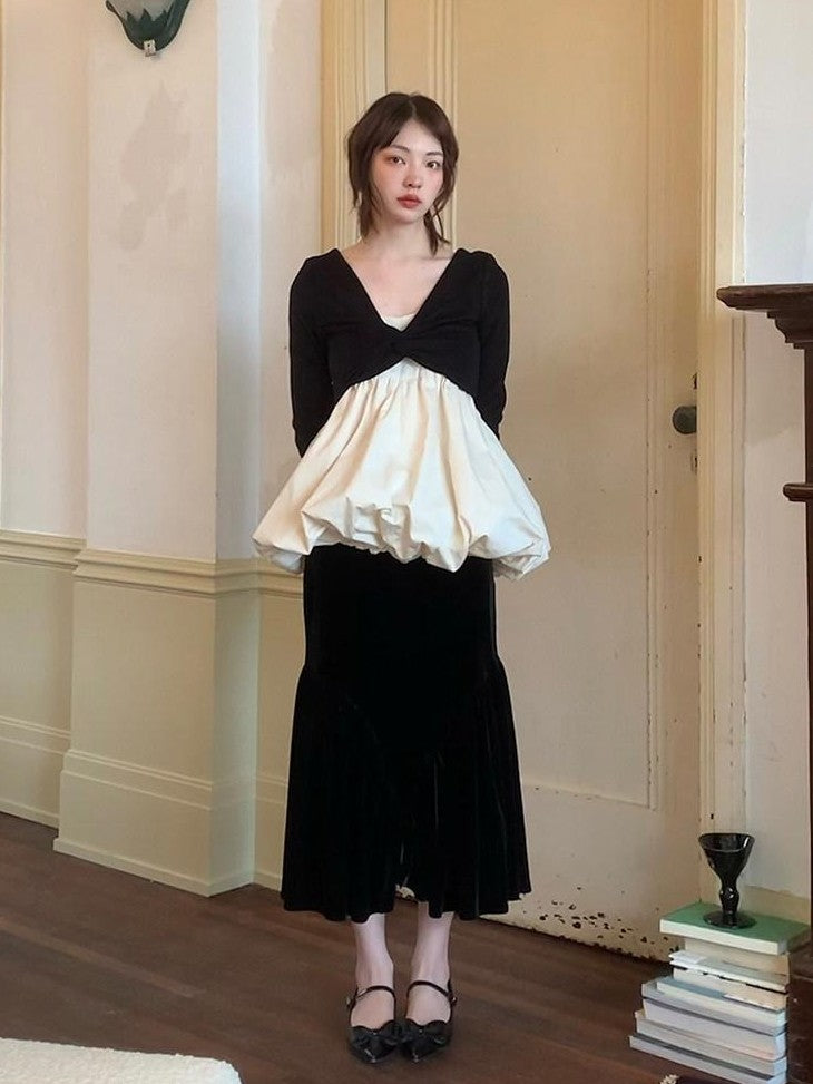Dorydory French Vintage New Chinese Original Design Midi Women&