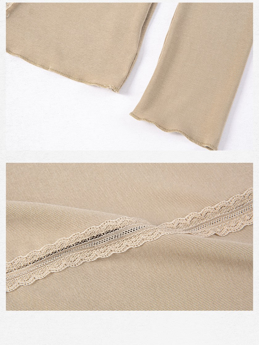 Dorydory High Neck Lace Slim Fit Women&
