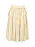 Layered Sheer Ruffle Hem White A Line Skirt