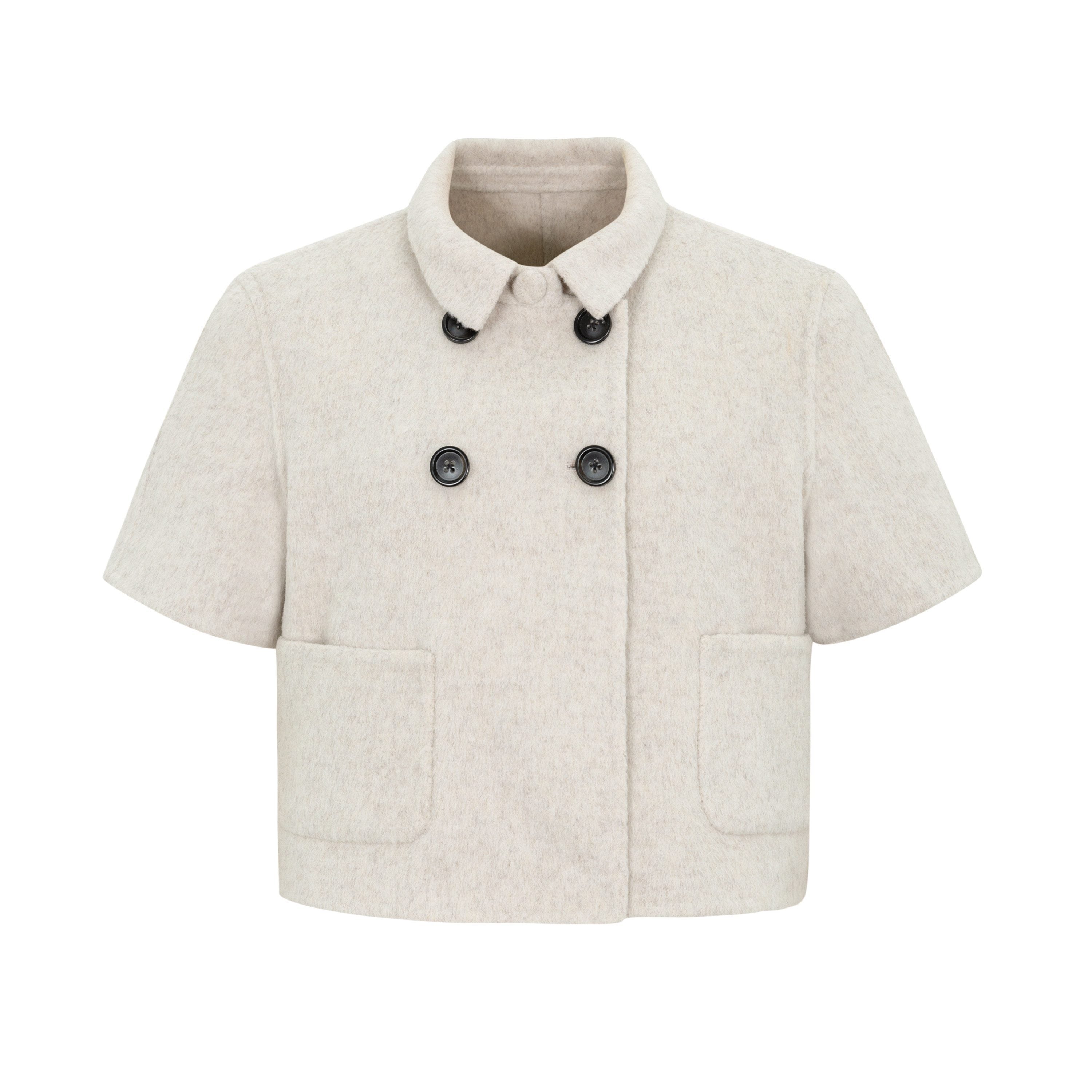 Dorydory_Light_Gray_Double_Breasted_Lapel_Women&