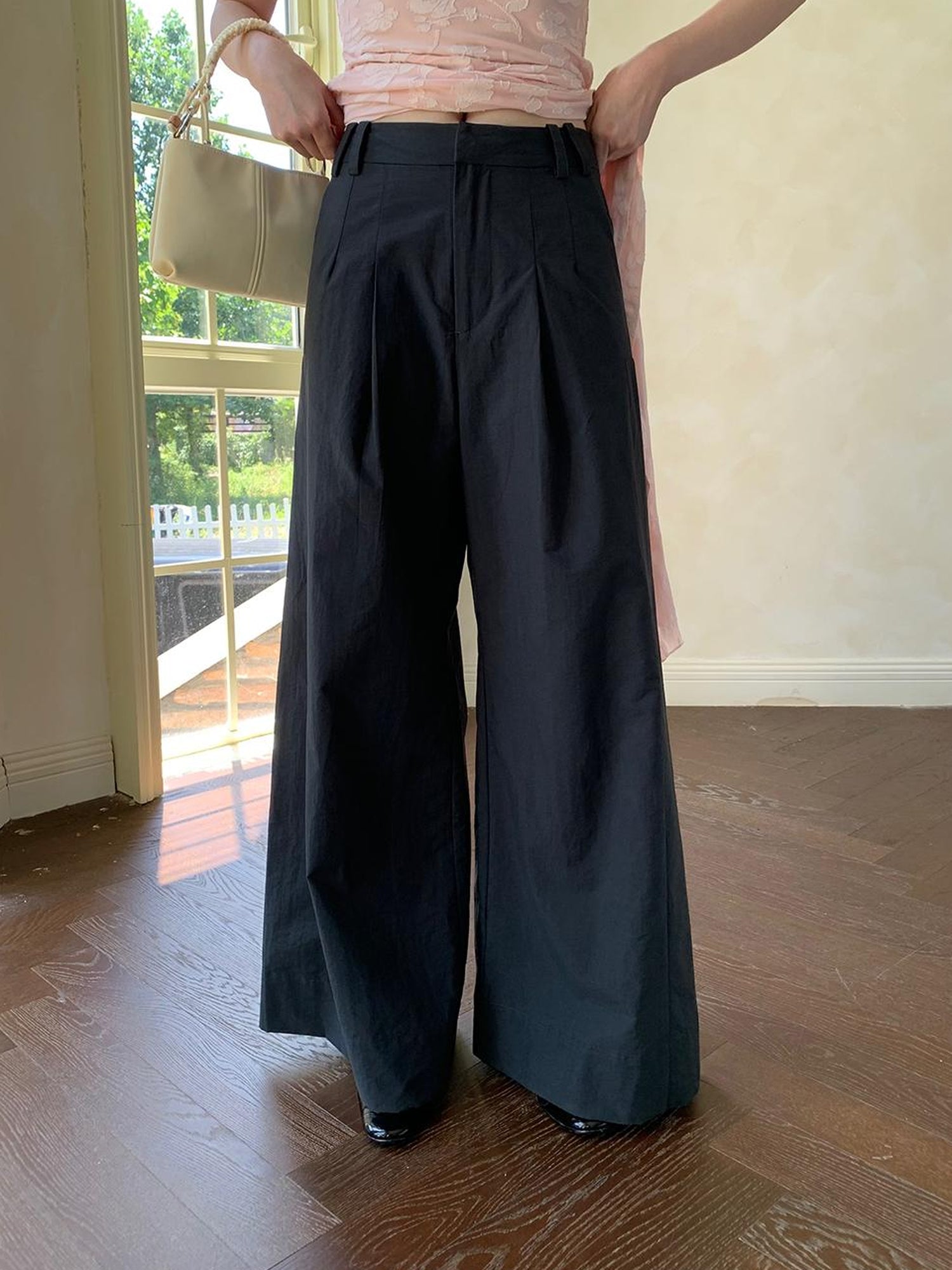 Dorydory Lightweight Flowy Wide Leg Palazzo Pants