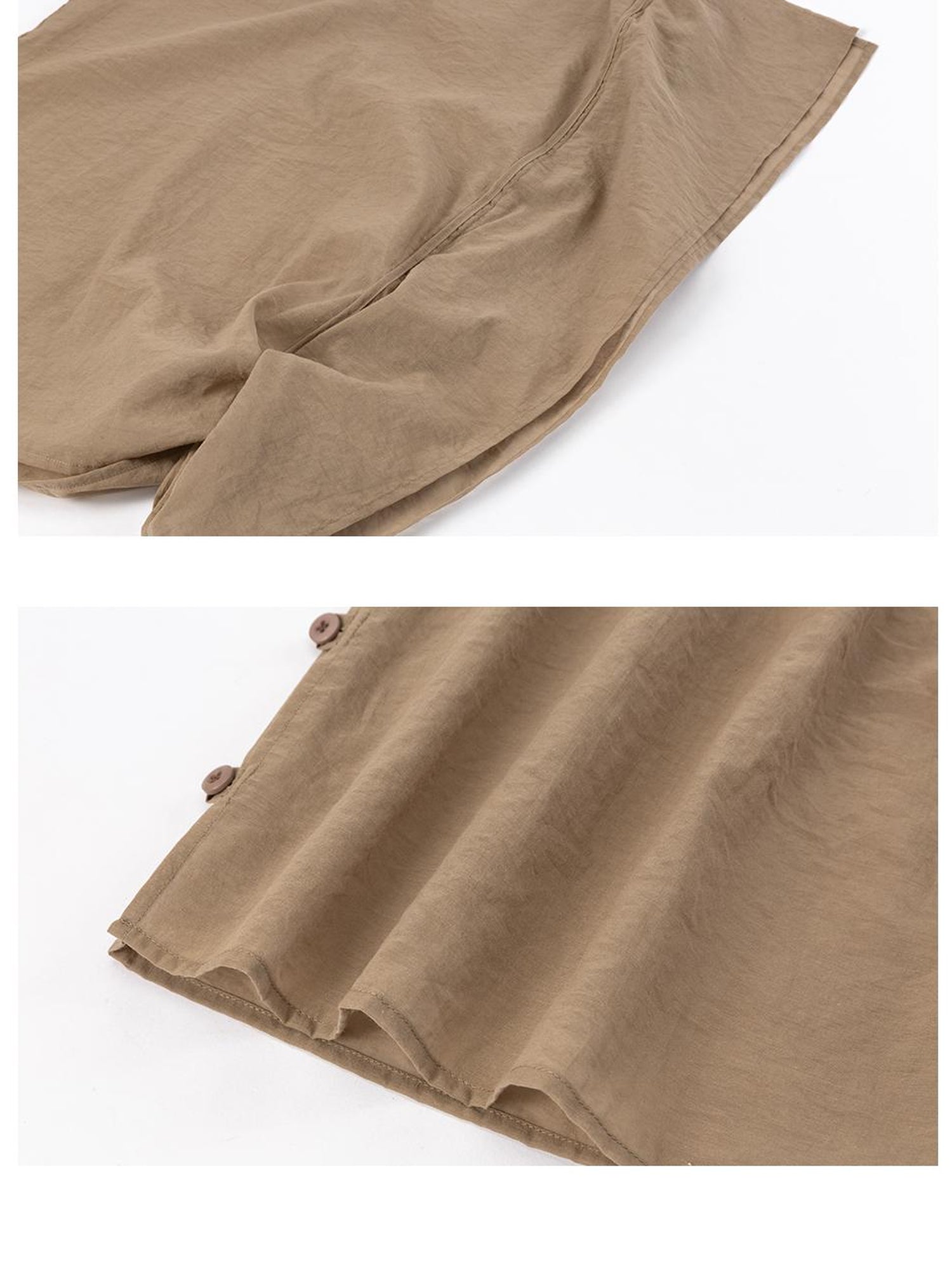 Dorydory Low Saturation Mocha Chiffon Wrap Hem Floral Skirt