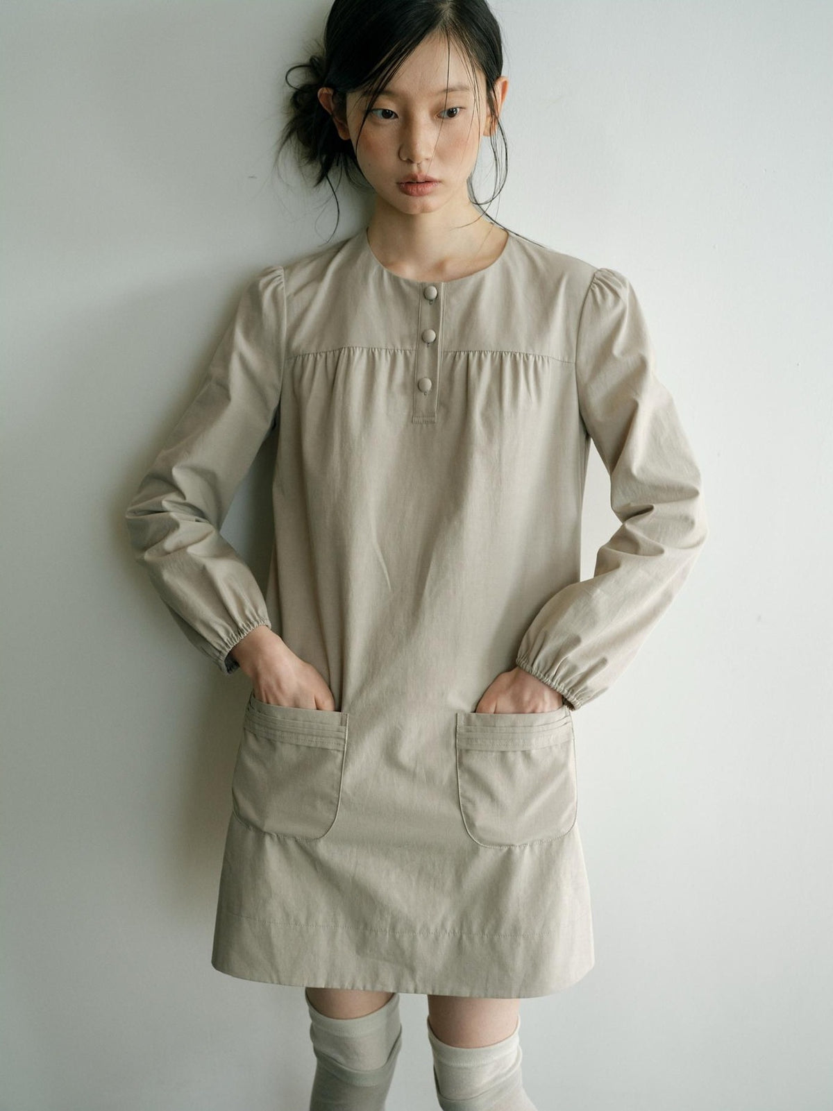 Dorydory Minimalist H Line Long Sleeve Lyocell Cotton Women&
