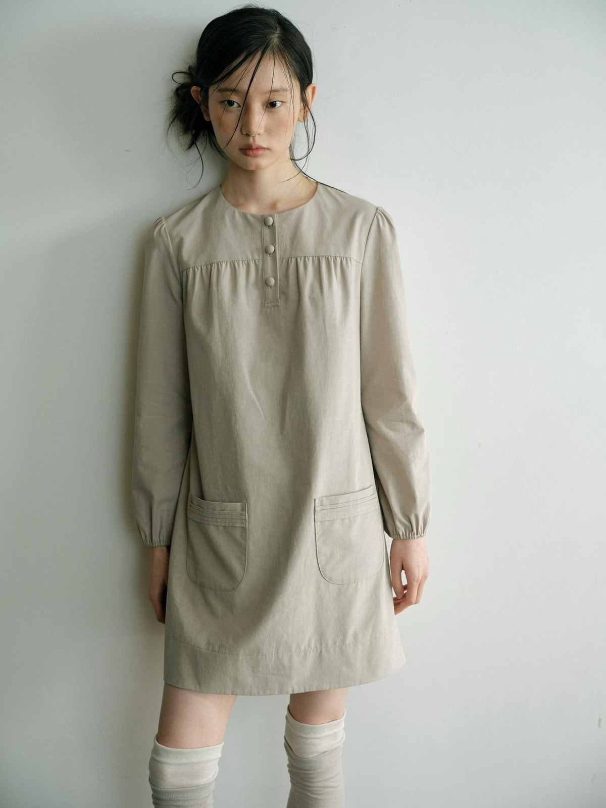 Dorydory Minimalist H Line Long Sleeve Lyocell Cotton Women&