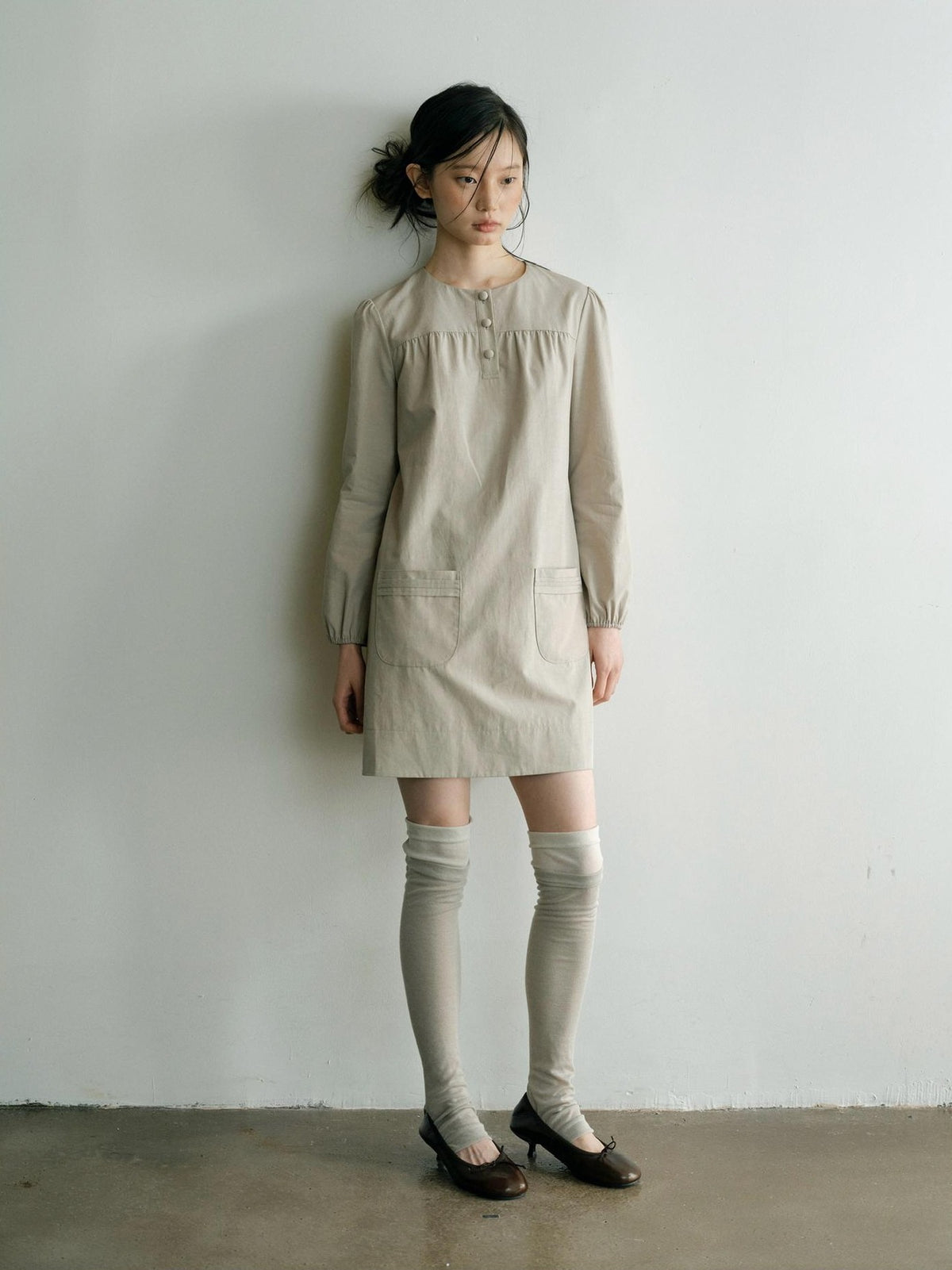 Dorydory Minimalist H Line Long Sleeve Lyocell Cotton Women&