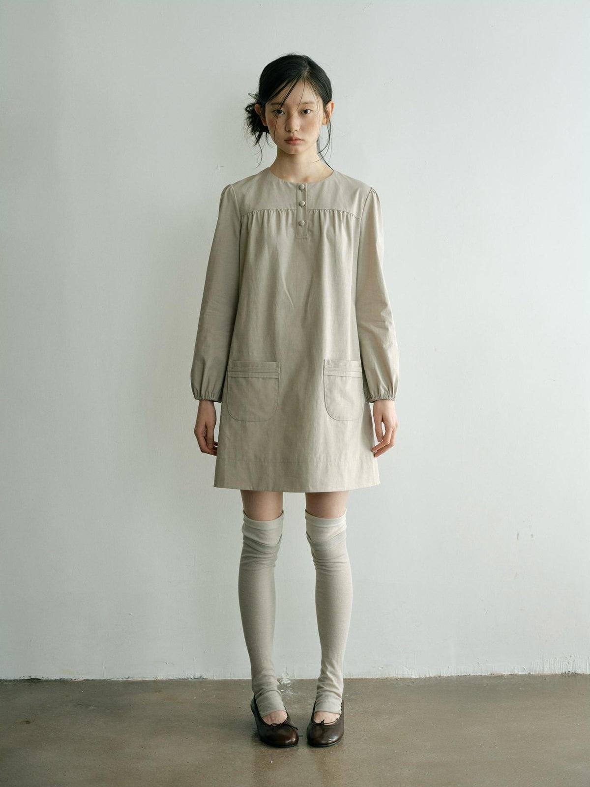 Dorydory Minimalist H Line Long Sleeve Lyocell Cotton Women&