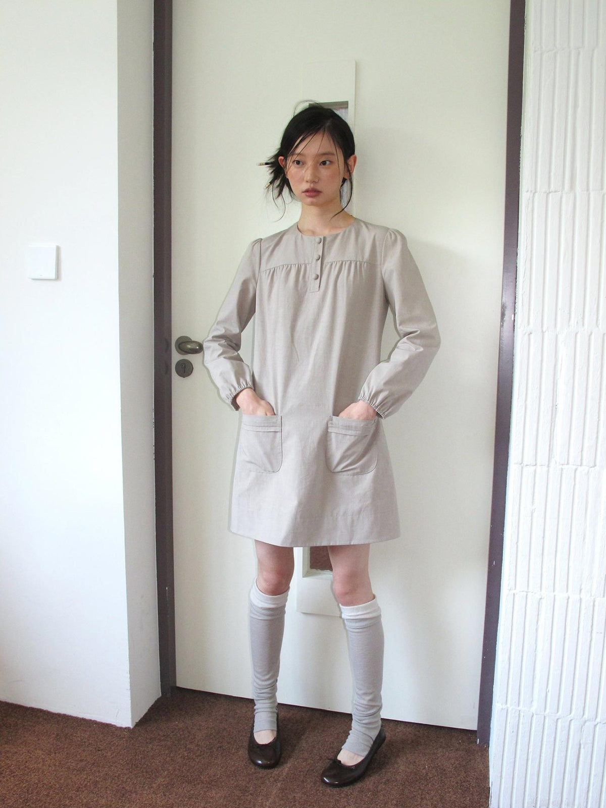 Dorydory Minimalist H Line Long Sleeve Lyocell Cotton Women&