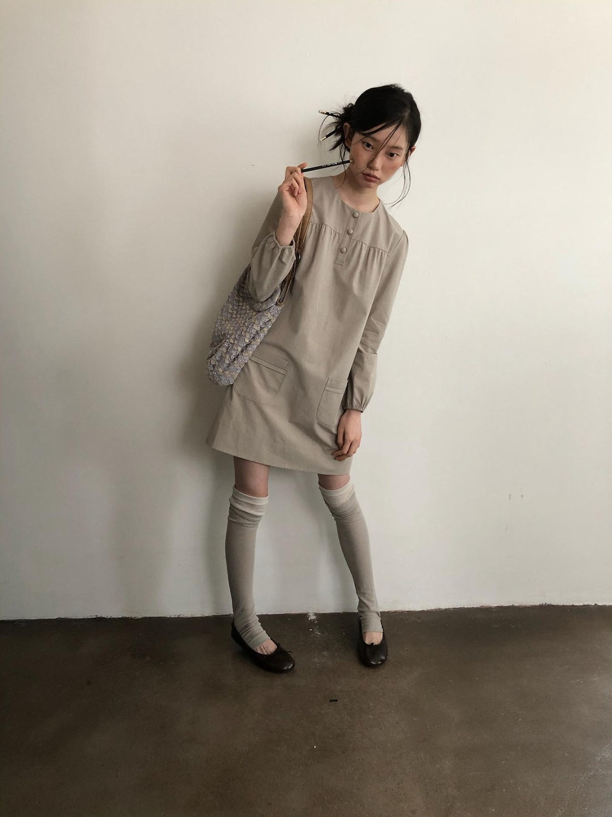 Dorydory Minimalist H Line Long Sleeve Lyocell Cotton Women&