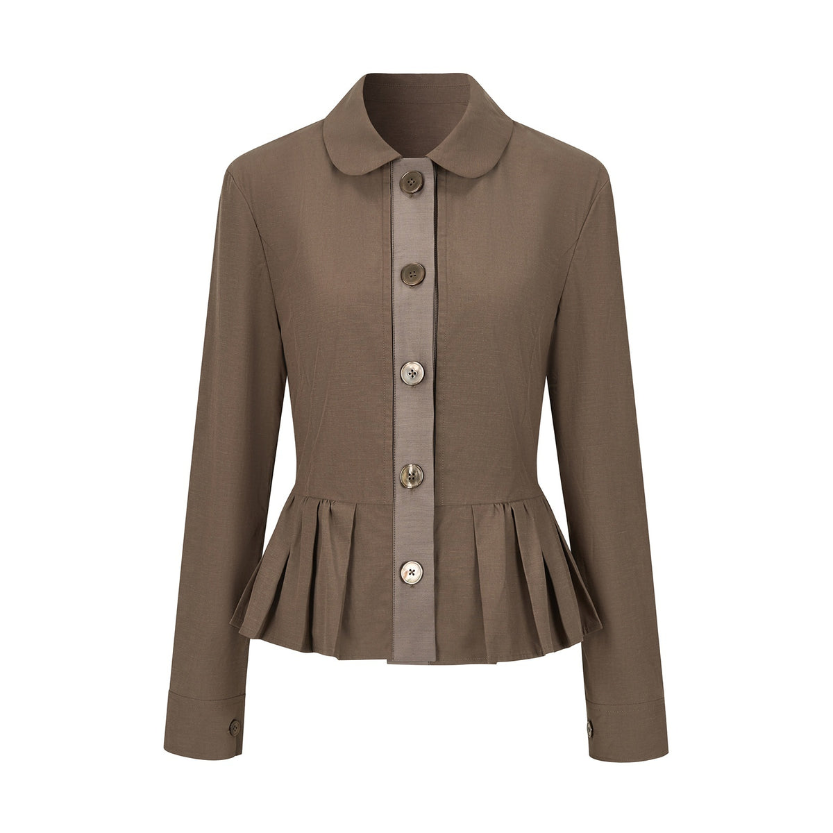 Dorydory_Minimalist_Lapel_Cinched_Waist_Color_Block_Women&