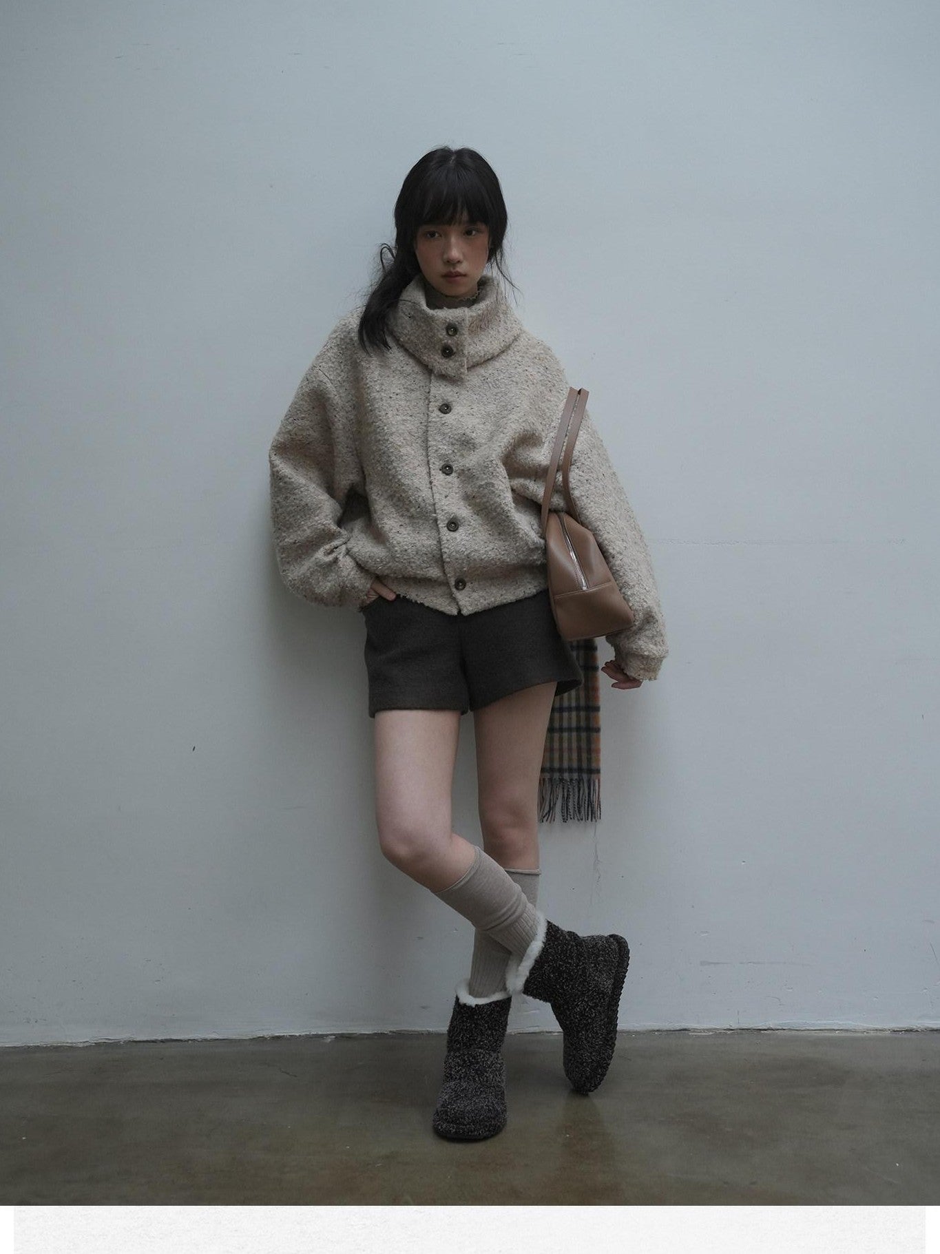 Dorydory Plaid Patchwork Mid Low Waist Women&