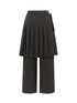Pleated Palazzo Pants With Flowy Straight Leg Design