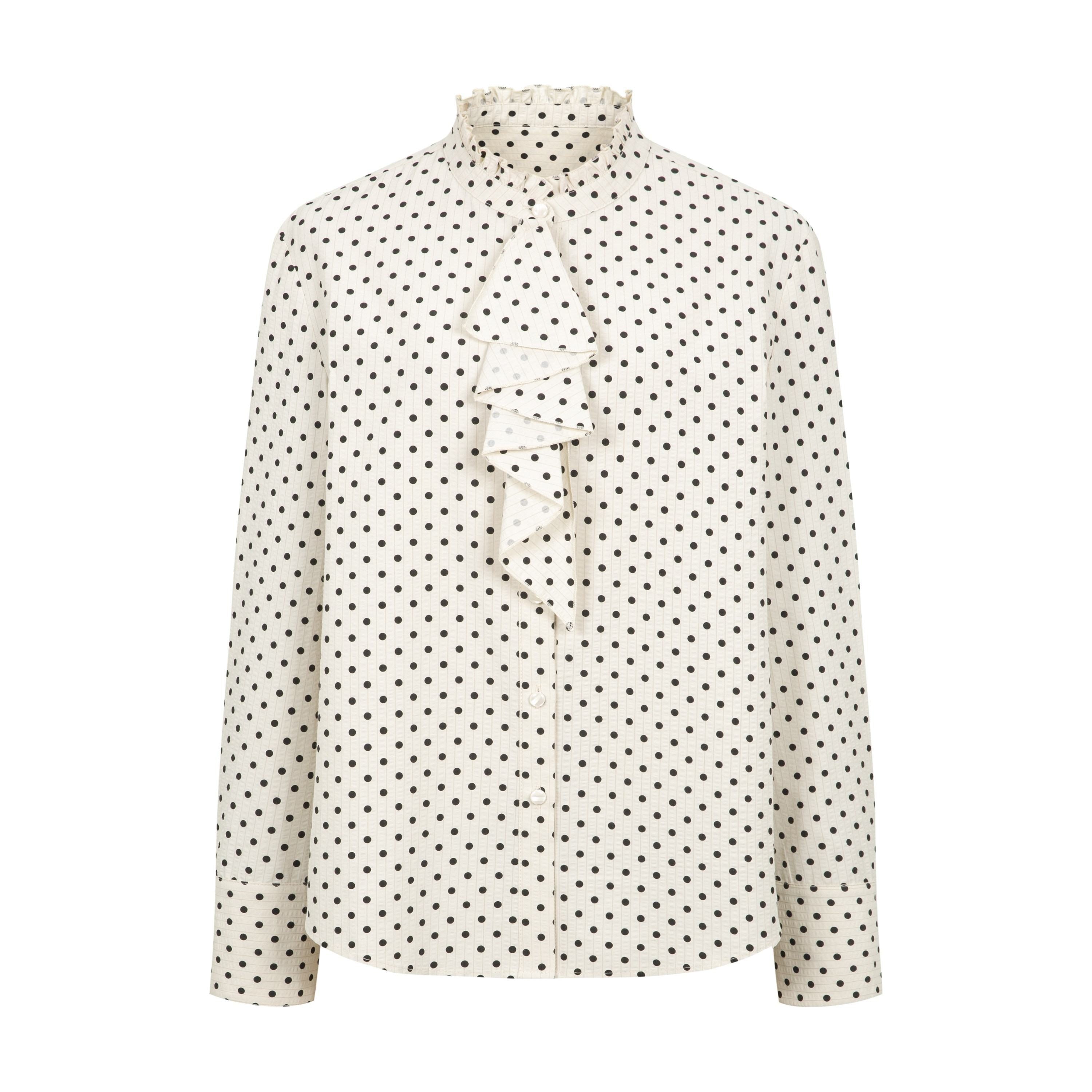 Dorydory_Polka_Dot_Scarf_Collar_French_Vintage_Women&