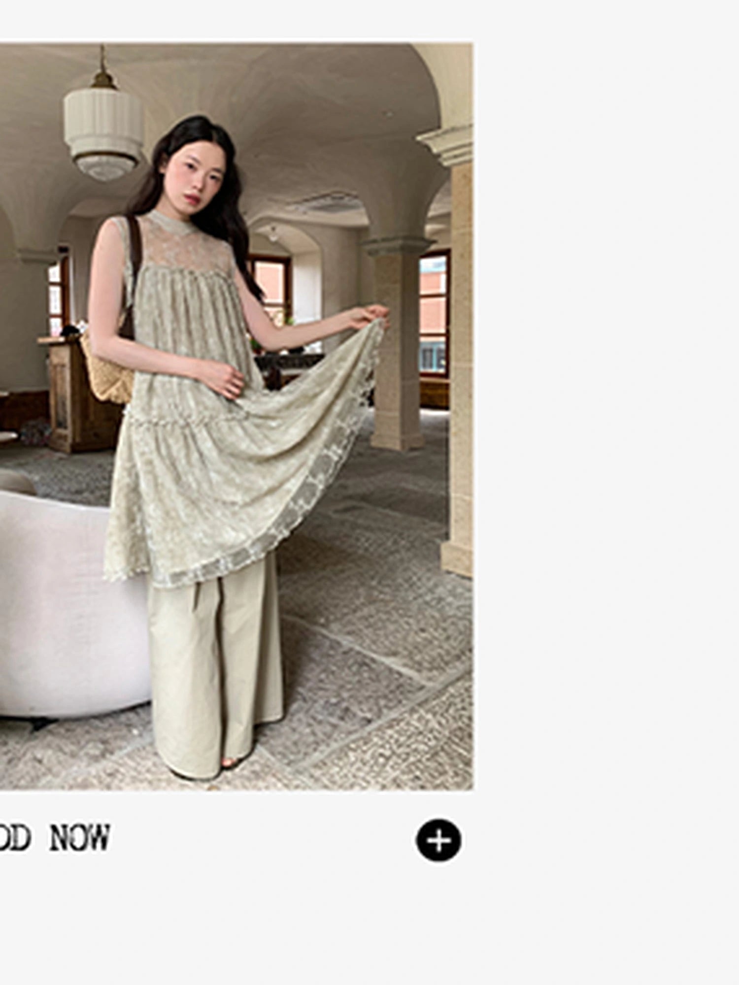 Relaxed Wide Leg Trousers In Soft Cotton Blend