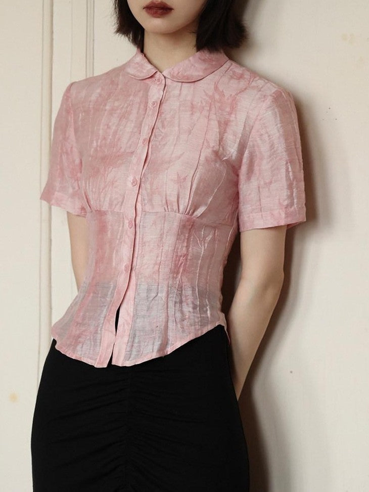 Dorydory Slim Chinese Style Cinched Waist Women&