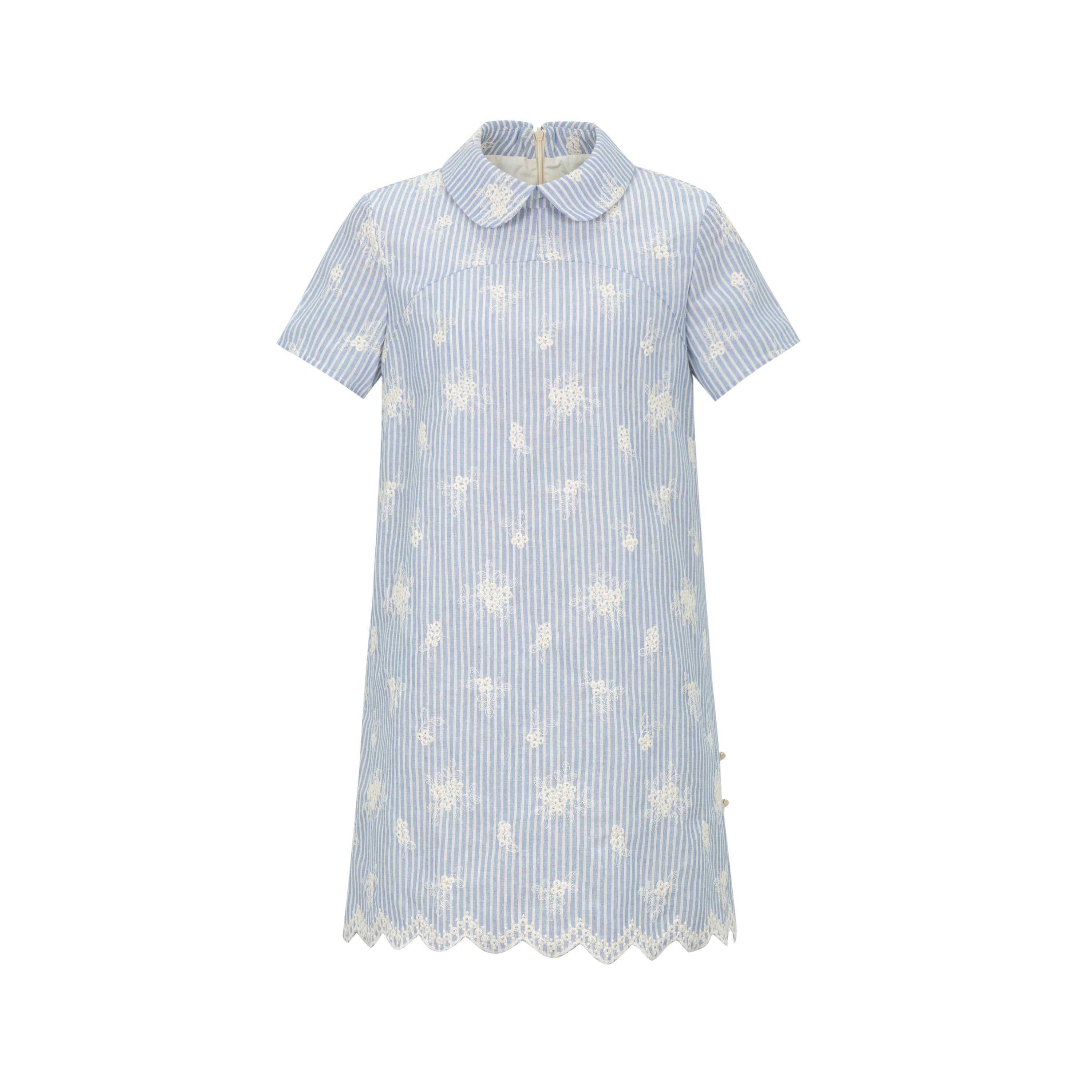 Dorydory_Striped_Jacquette_Cheongsam_V-neck_Dress_MISSTT