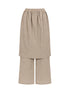Textured Stripe Wide Leg Paper Feel Culottes