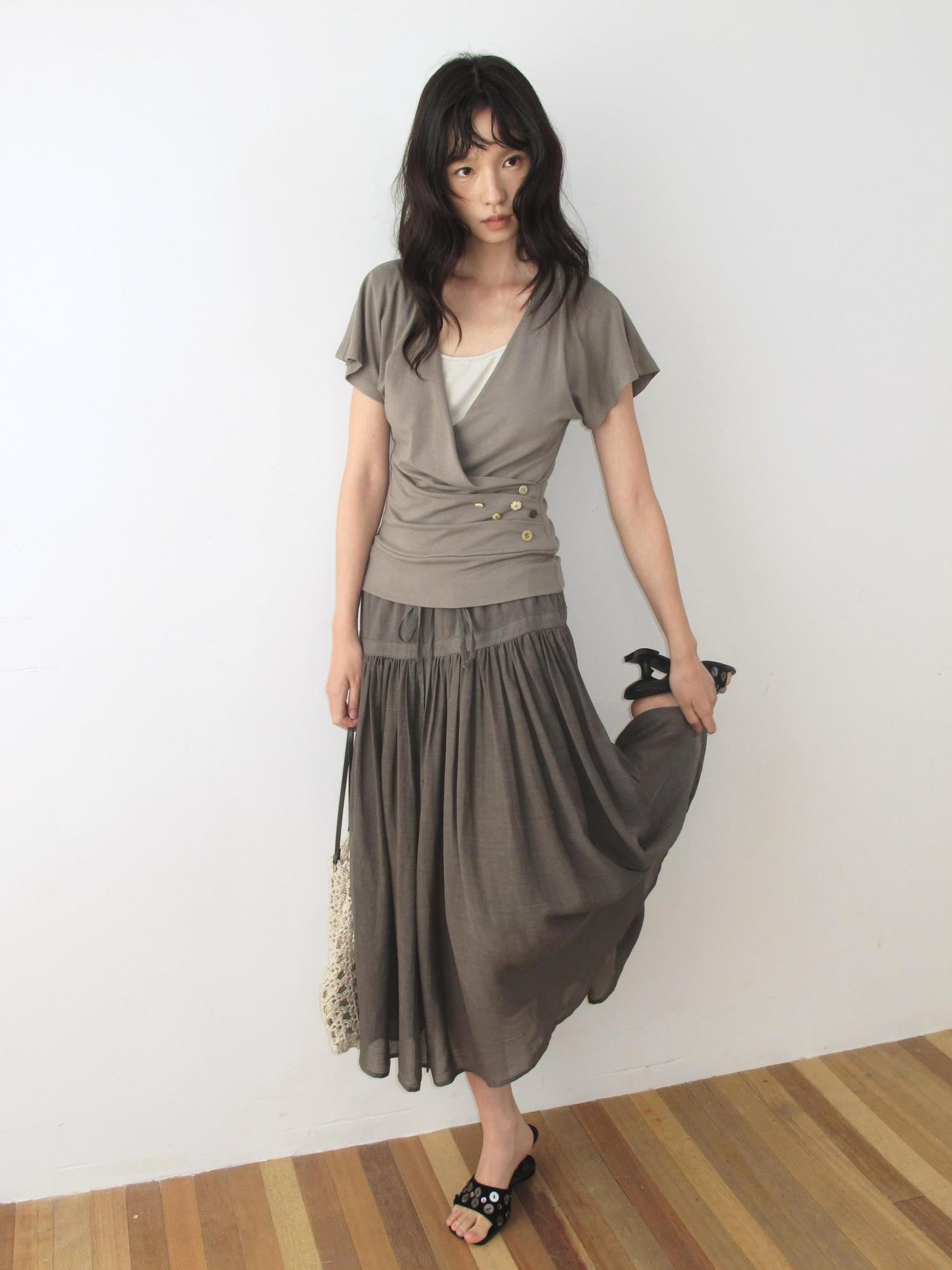 Dorydory Tie Drawstring Ruched Women&